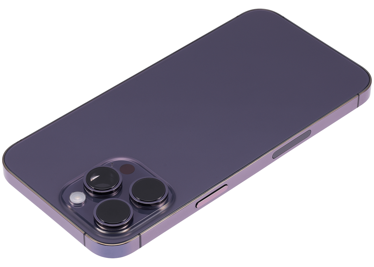 Back Housing W/ Small Parts For iPhone 14 Pro Max (US Version) (Aftermarket Plus) (Deep Purple)