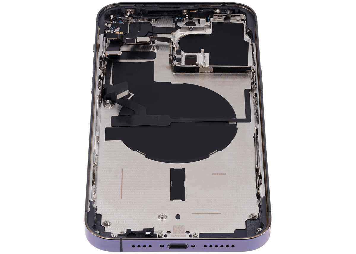 Back Housing W/ Small Parts For iPhone 14 Pro Max (US Version) (Aftermarket Plus) (Deep Purple)