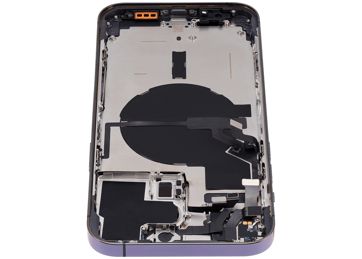 Back Housing W/ Small Parts For iPhone 14 Pro Max (US Version) (Aftermarket Plus) (Deep Purple)