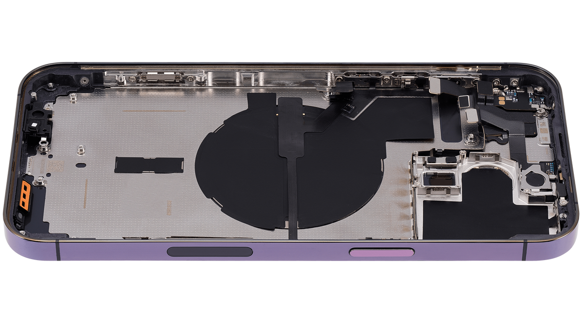 Back Housing W/ Small Parts For iPhone 14 Pro Max (US Version) (Aftermarket Plus) (Deep Purple)
