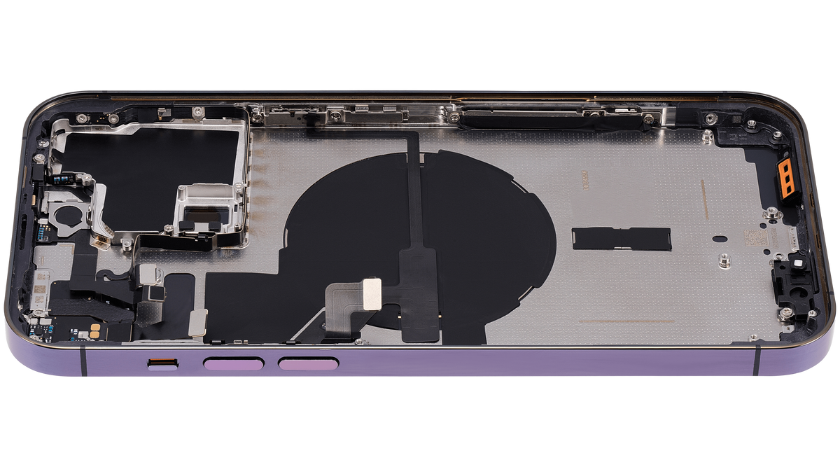 Back Housing W/ Small Parts For iPhone 14 Pro Max (US Version) (Aftermarket Plus) (Deep Purple)