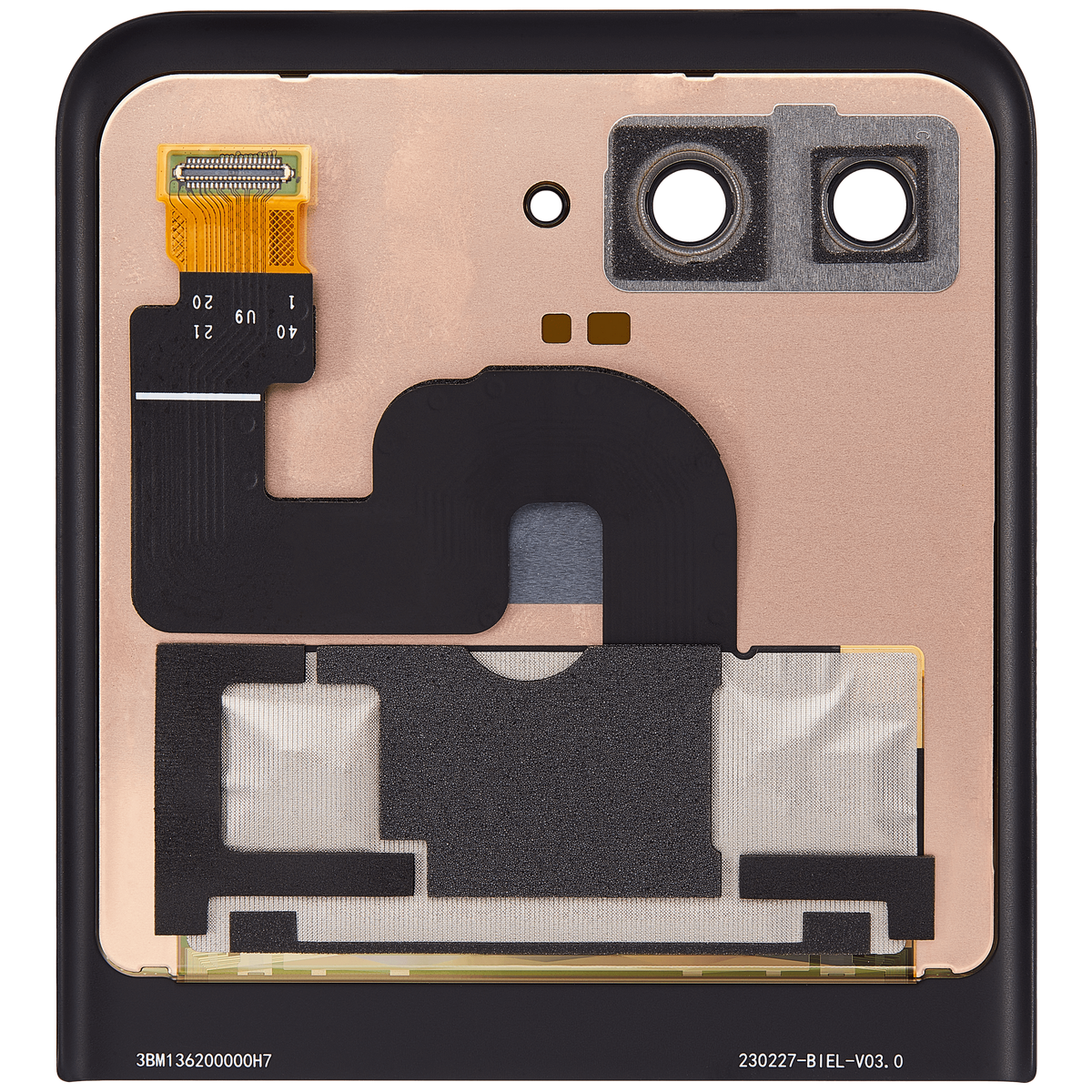 Outer OLED Assembly For Motorola Moto Razr Plus 2023 / Razr 40 Ultra (XT2321 / 2023) - Motorola replacement part image 3