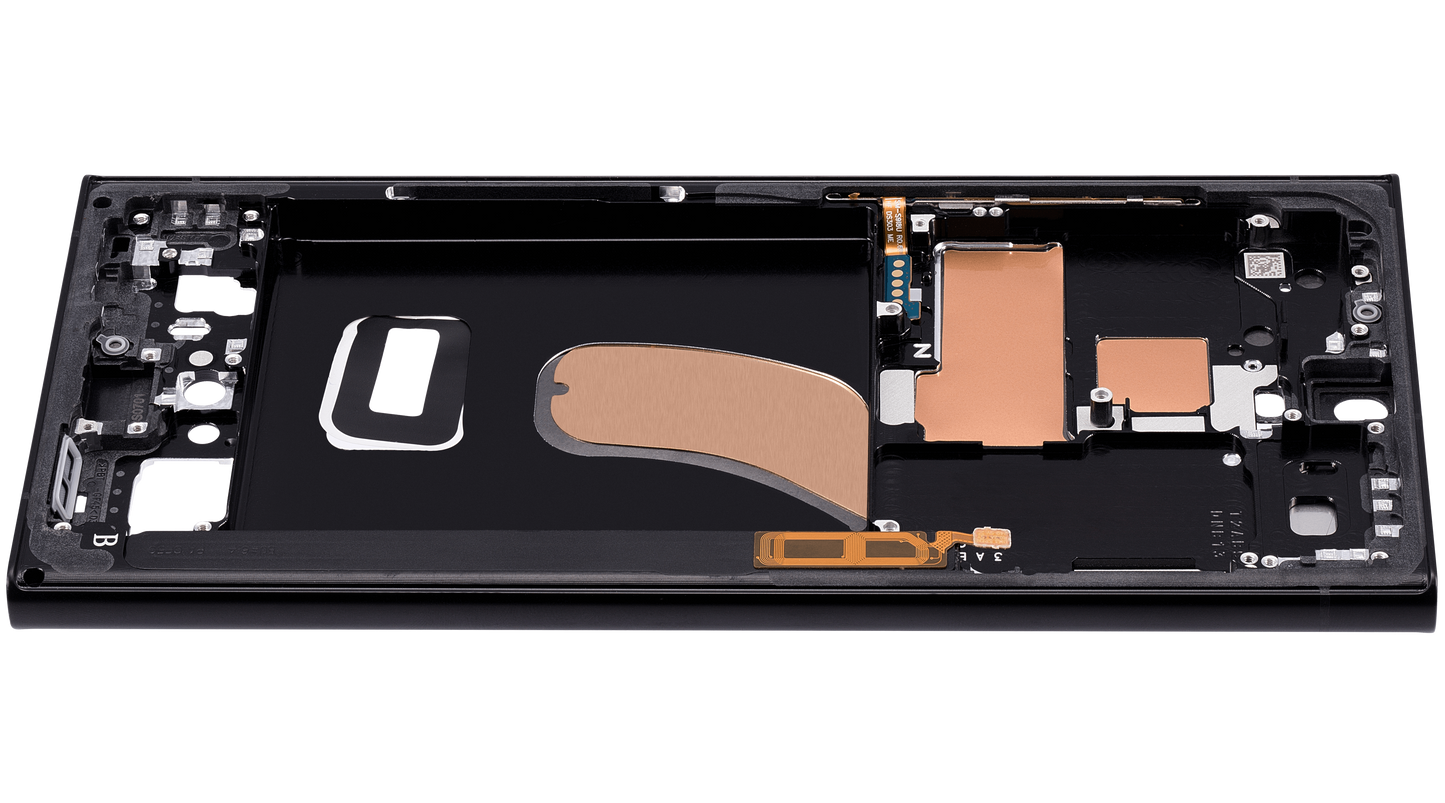 Mid-Frame Housing For Samsung Galaxy S23 Ultra 5G (US & International Version) (Phantom Black)