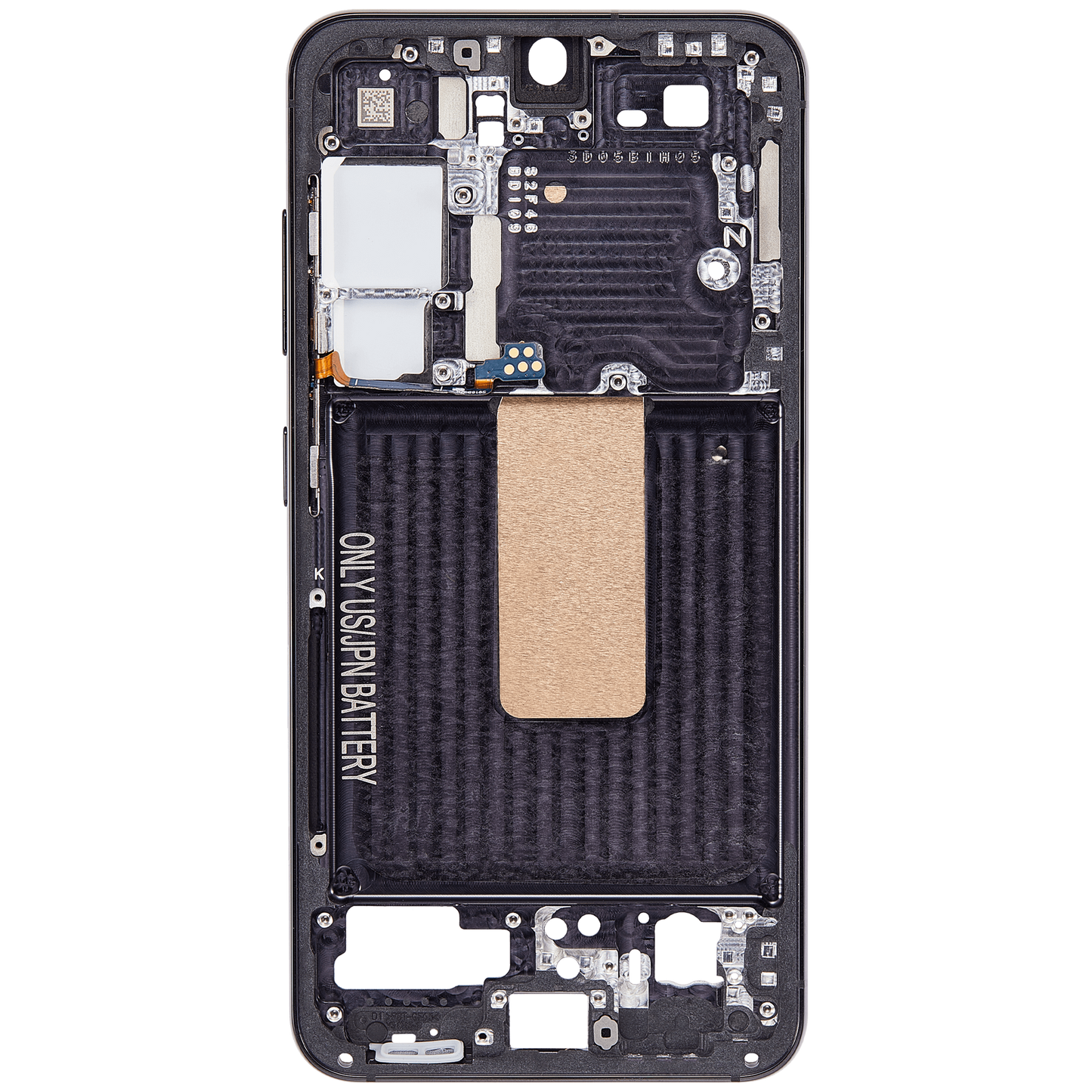 Mid-Frame Housing For Samsung Galaxy S23 5G (US & International Version) (Phantom Black)
