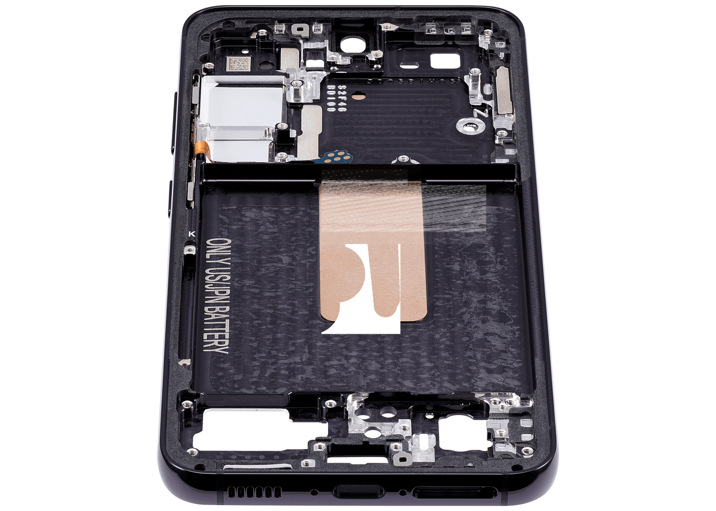 Mid-Frame Housing For Samsung Galaxy S23 5G (US & International Version) (Phantom Black)