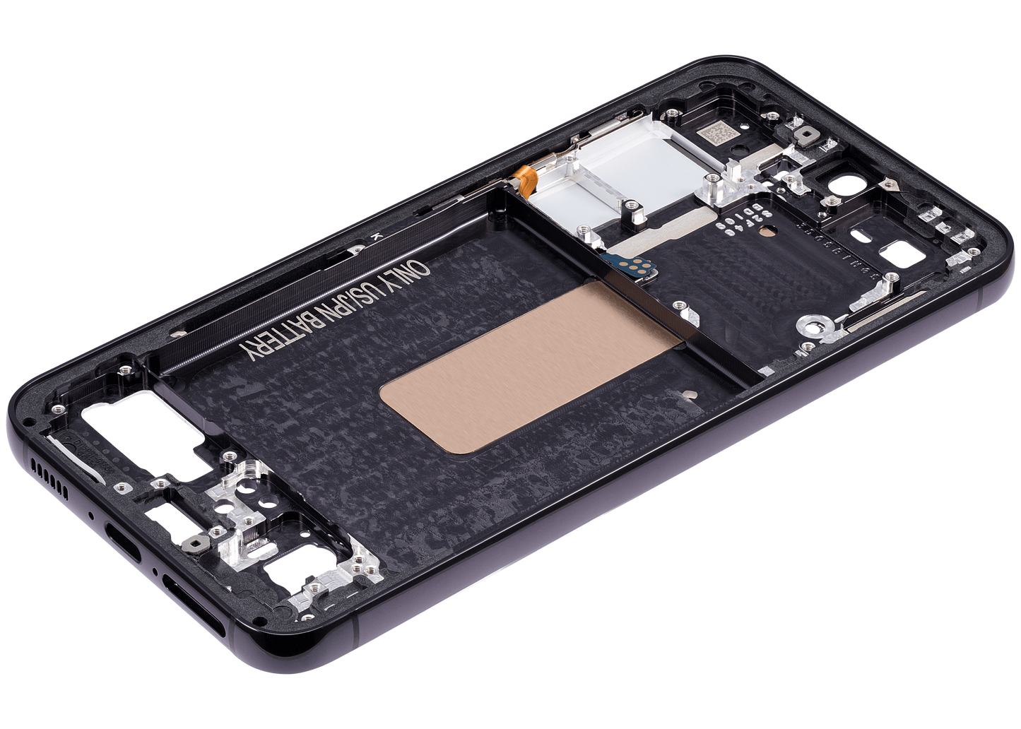 Mid-Frame Housing For Samsung Galaxy S23 5G (US & International Version) (Phantom Black)