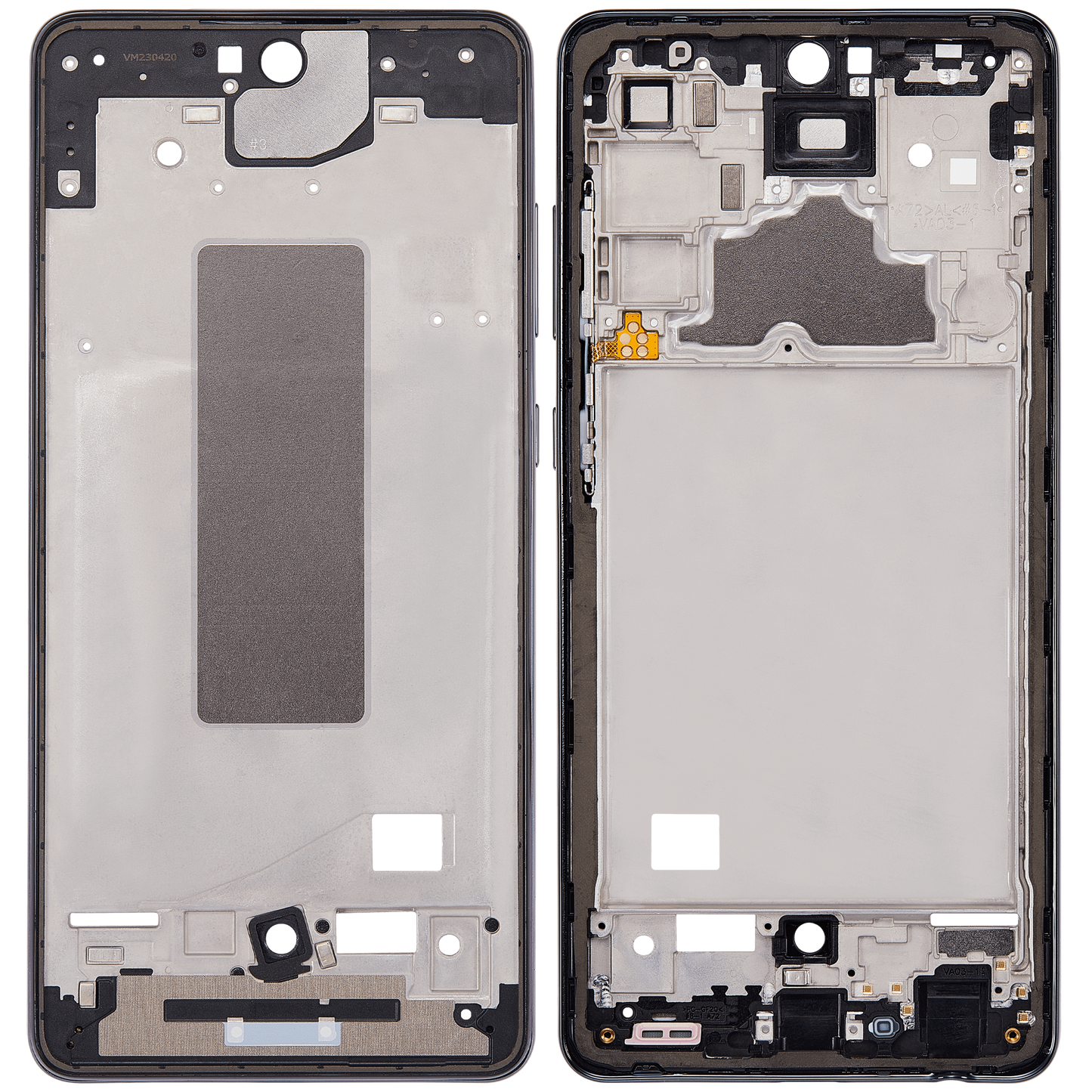 Mid-Frame Housing For Samsung Galaxy A72 (A725 / 2021) (Awesome Black)