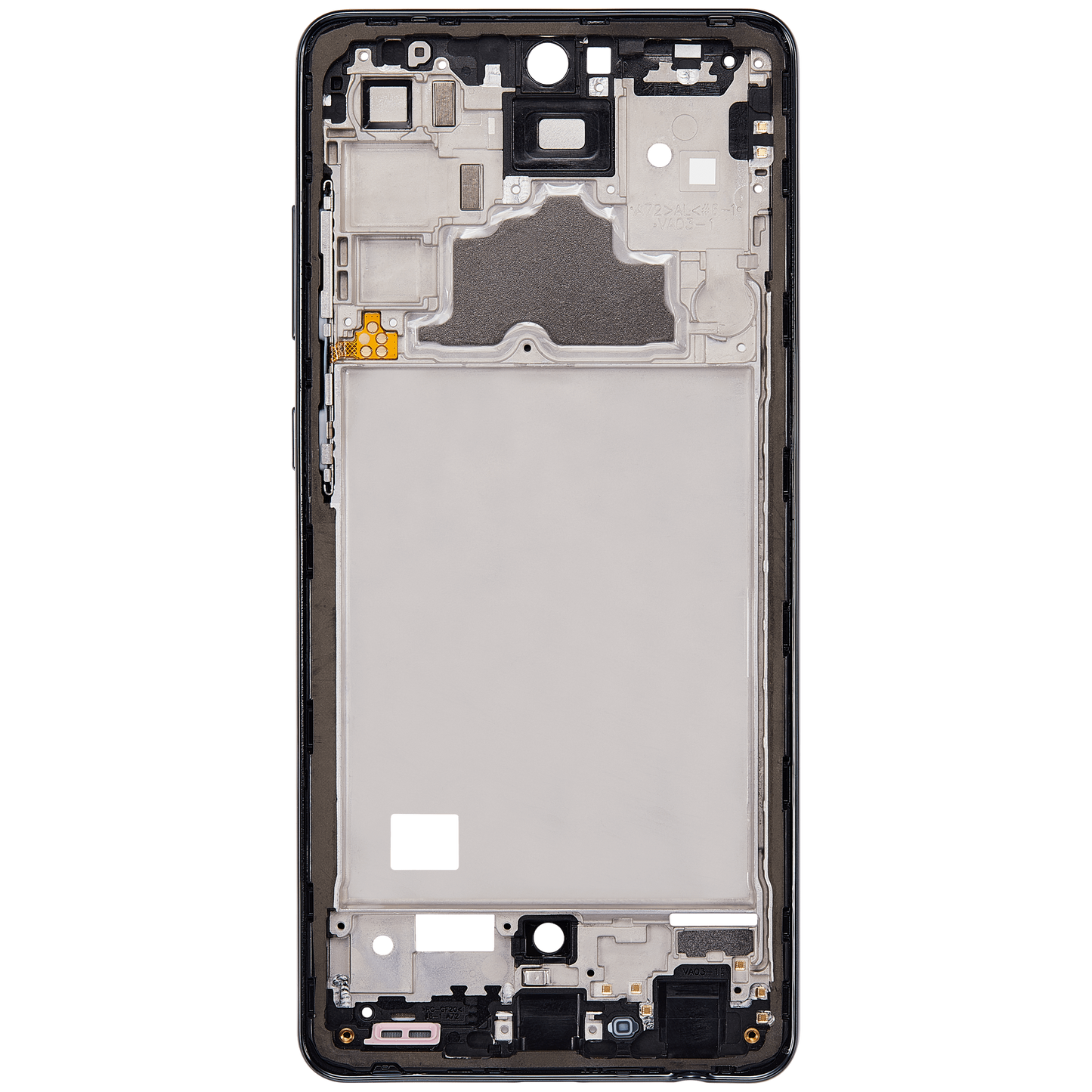 Mid-Frame Housing For Samsung Galaxy A72 (A725 / 2021) (Awesome Black)