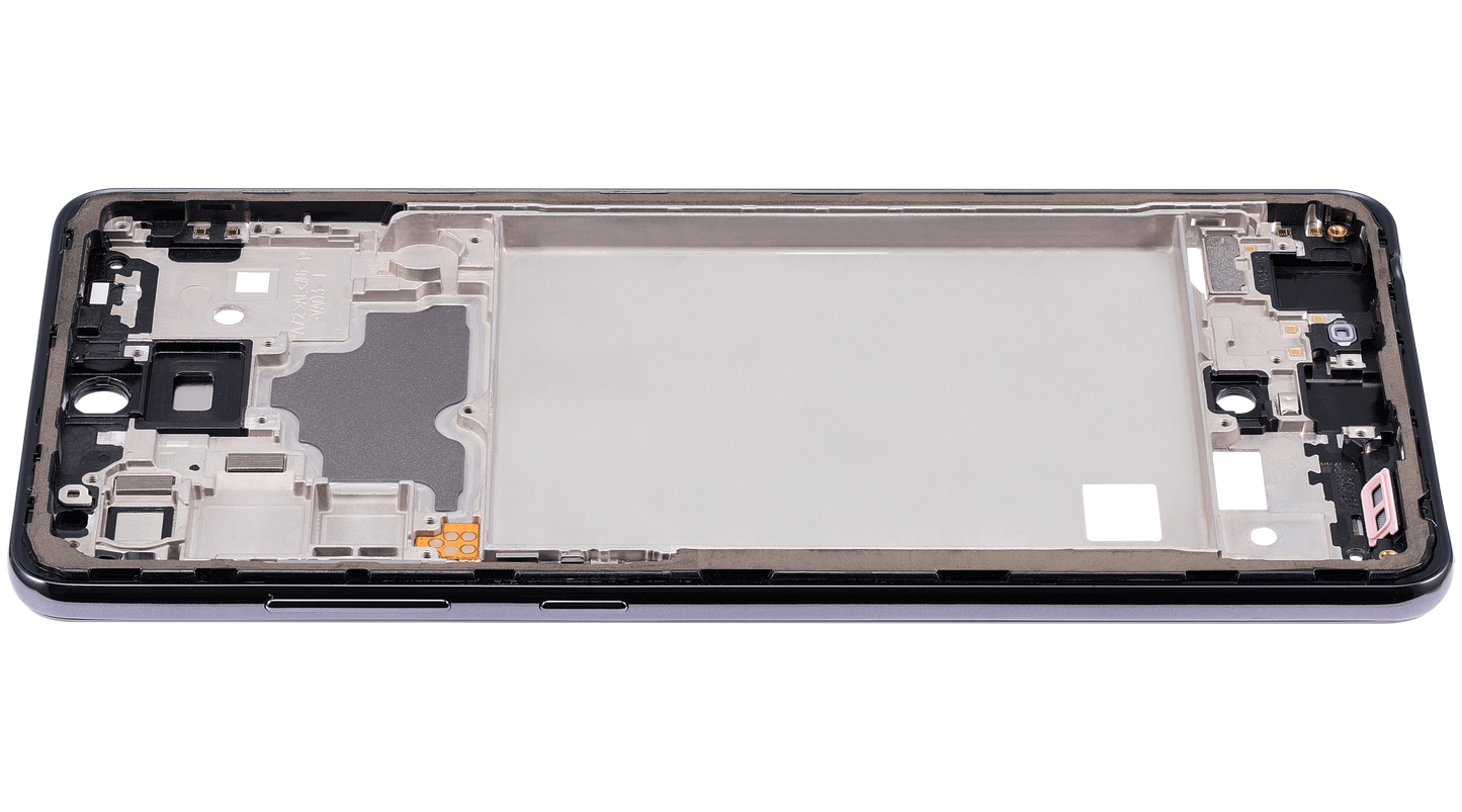 Mid-Frame Housing For Samsung Galaxy A72 (A725 / 2021) (Awesome Black)