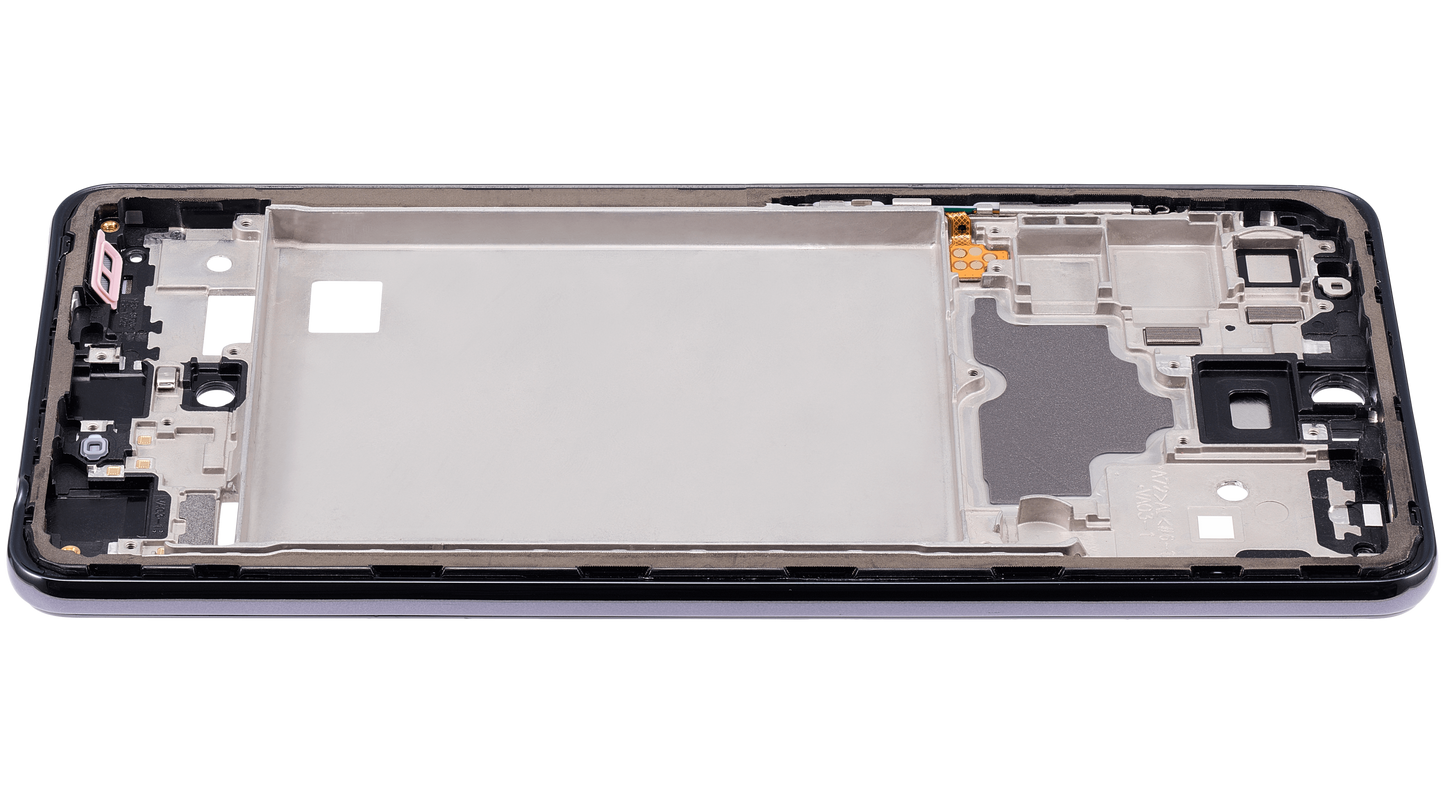 Mid-Frame Housing For Samsung Galaxy A72 (A725 / 2021) (Awesome Black)