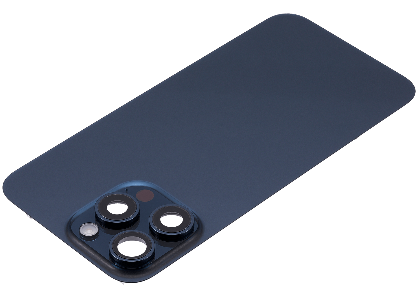 Back Glass w/ MagSafe Magnet & NFC & Flashlight Flex For iPhone 15 Pro Max (Used OEM Pull: Grade A) (Blue Titanium)
