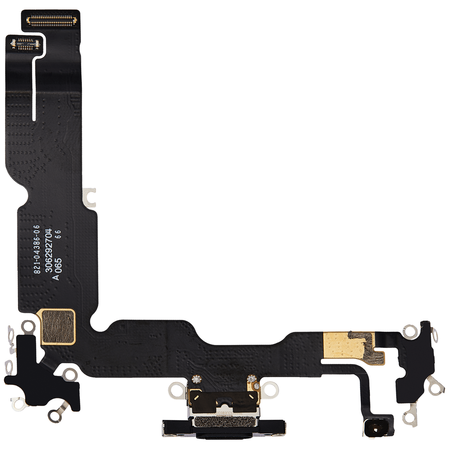 Charging Port Flex Cable For iPhone 15 Plus (Premium) (Black)