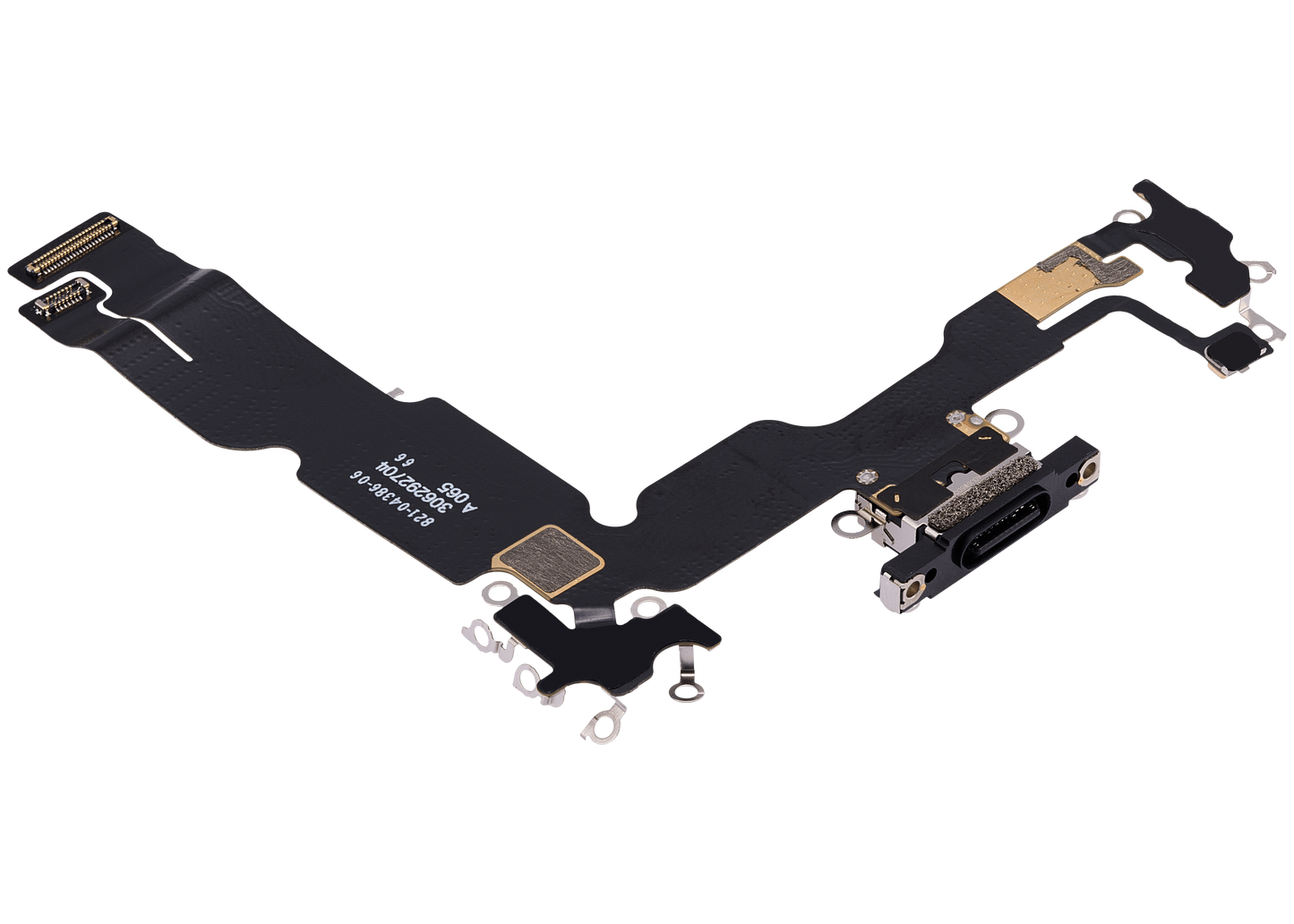 Charging Port Flex Cable For iPhone 15 Plus (Premium) (Black)
