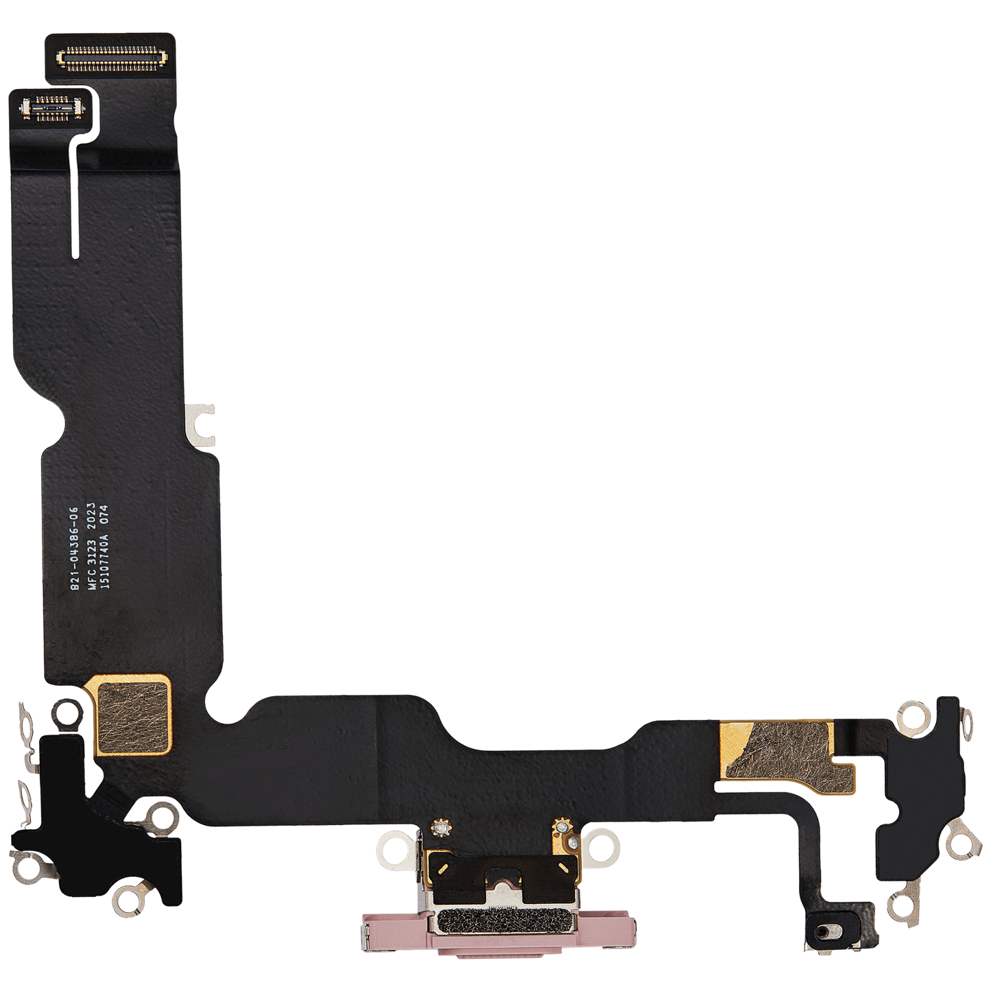 Charging Port Flex Cable For iPhone 15 Plus (Premium) (Pink)