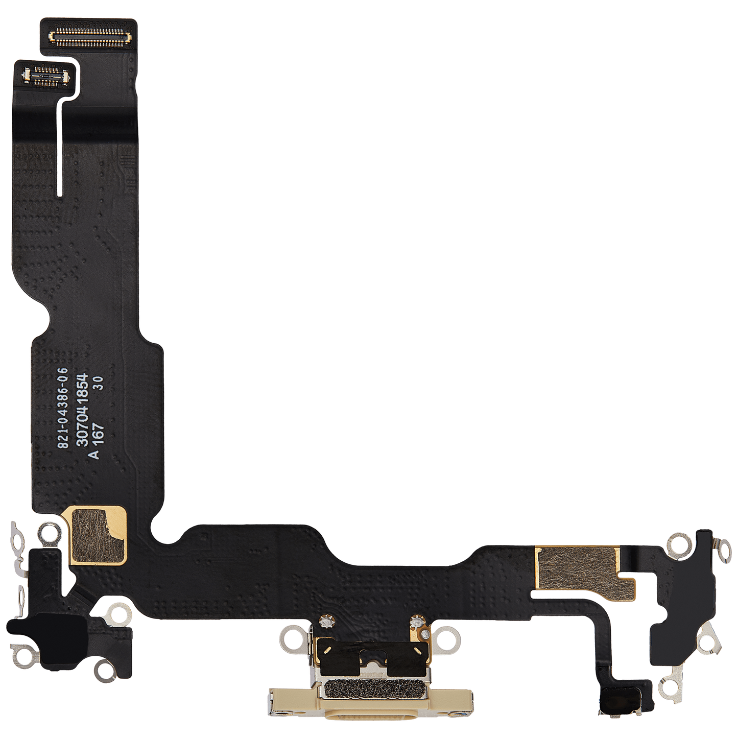Charging Port Flex Cable For iPhone 15 Plus (Premium) (Yellow)