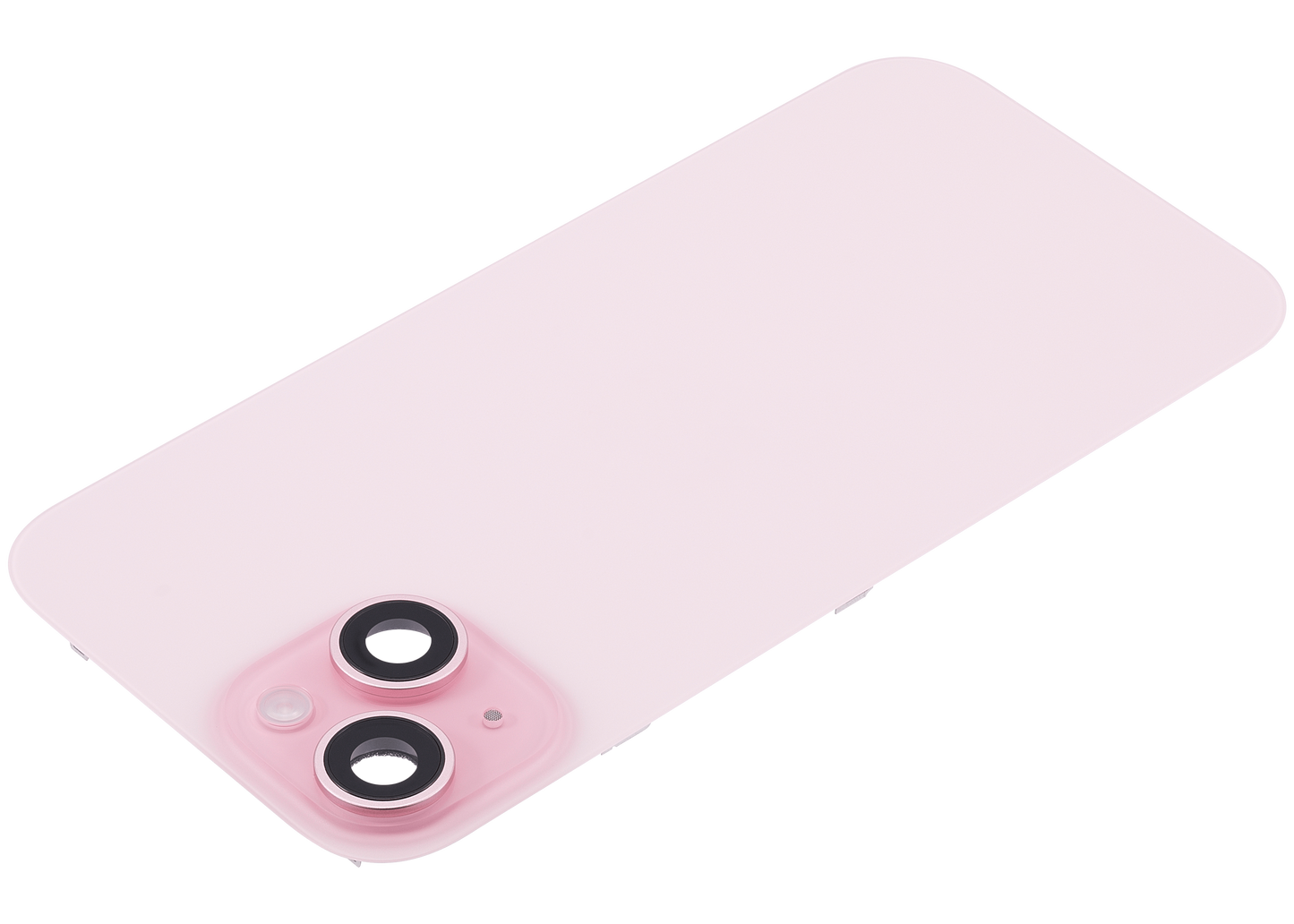 Back Glass w/ MagSafe Magnet & NFC & Flashlight Flex For iPhone 15 (Used OEM Pull: Grade A) (Pink)
