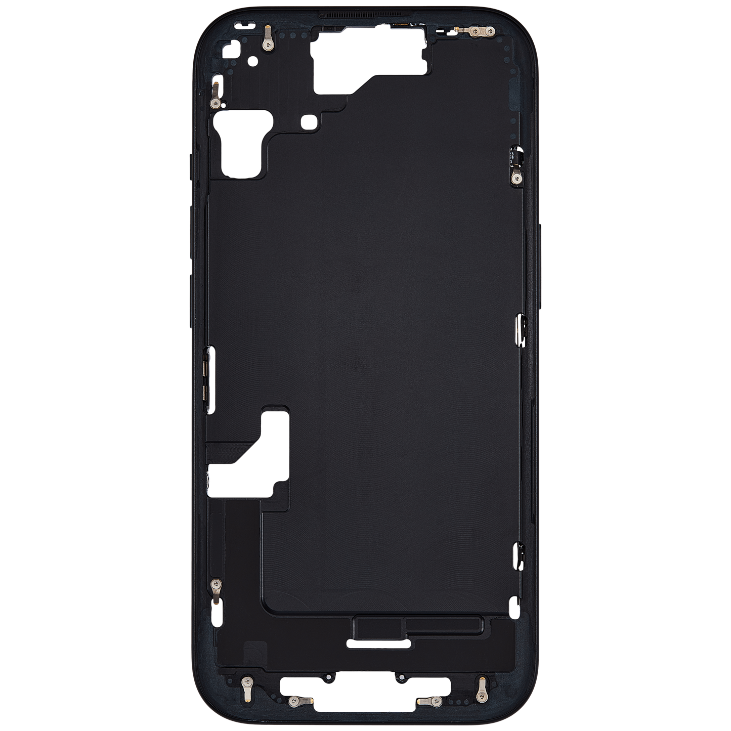 Mid-Frame Housing W/ Small Parts For iPhone 15 (US Version) (Used OEM Pull: Grade A) (Black)