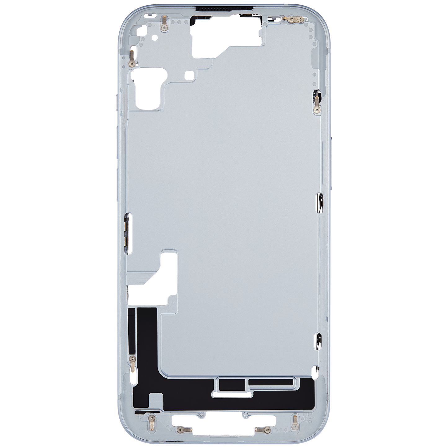 Mid-Frame Housing W/ Small Parts For iPhone 15 (US Version) (Used OEM Pull: Grade A) (Blue)
