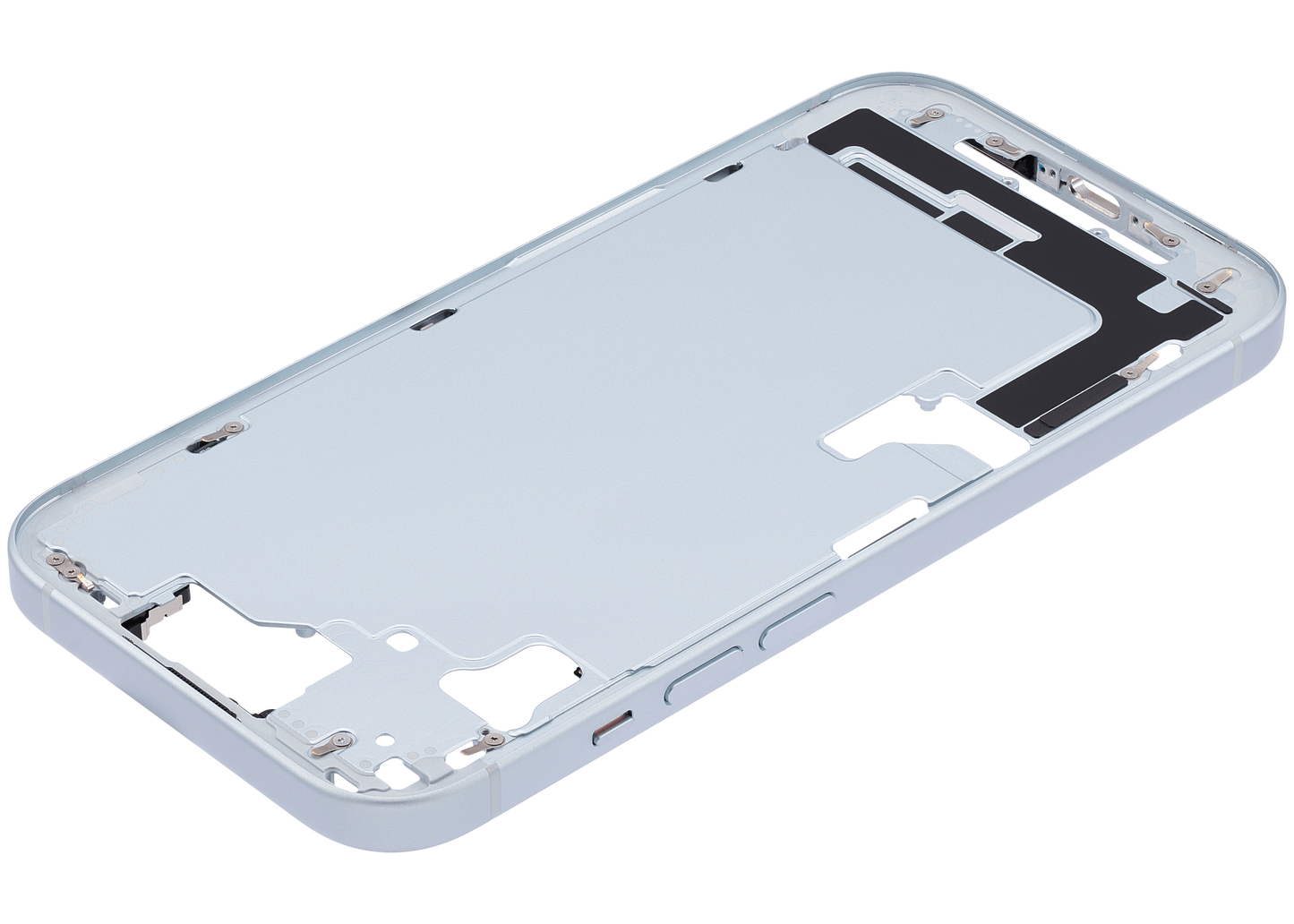 Mid-Frame Housing W/ Small Parts For iPhone 15 (US Version) (Used OEM Pull: Grade A) (Blue)