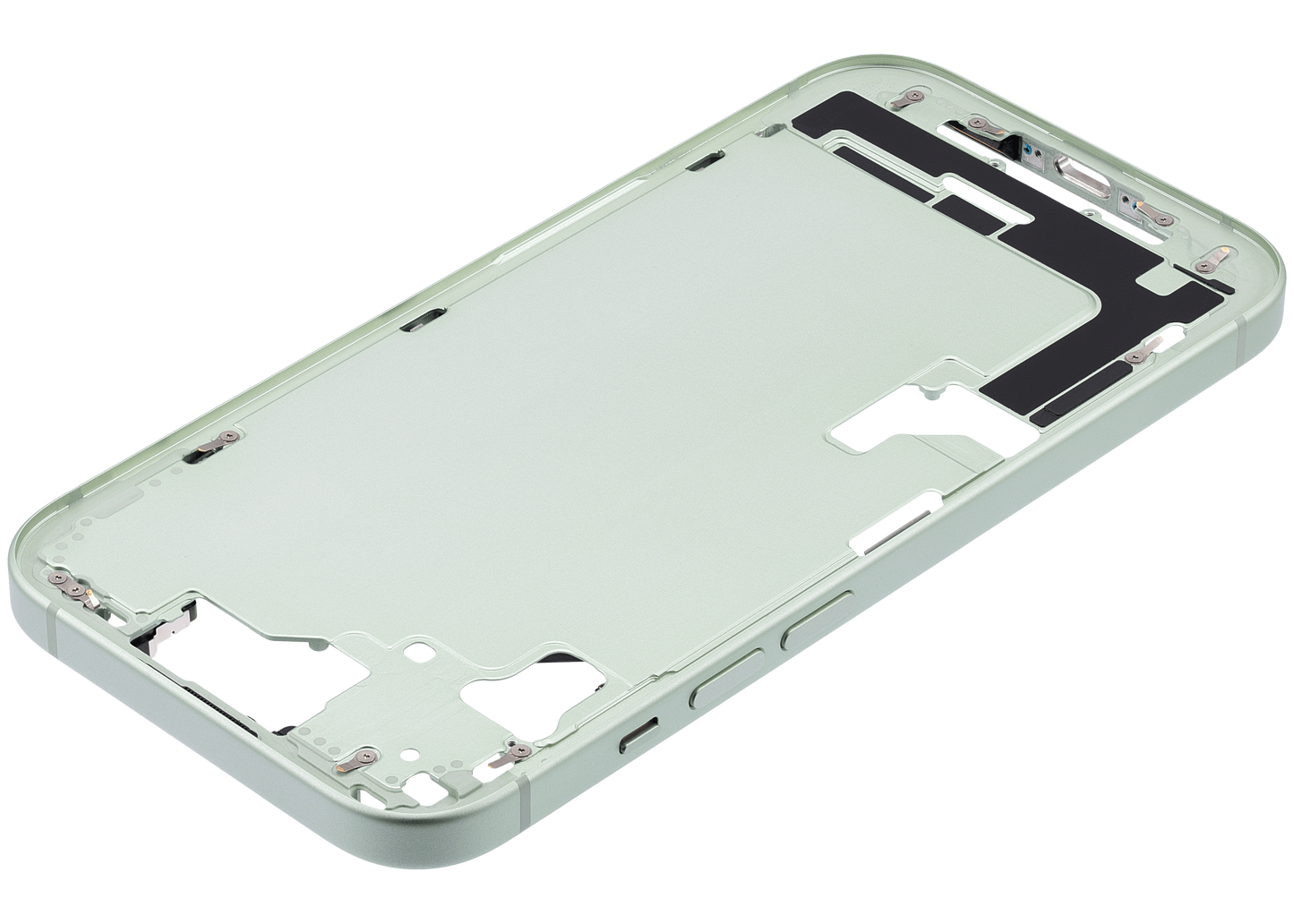 Mid-Frame Housing W/ Small Parts For iPhone 15 (US Version) (Used OEM Pull: Grade A) (Green)