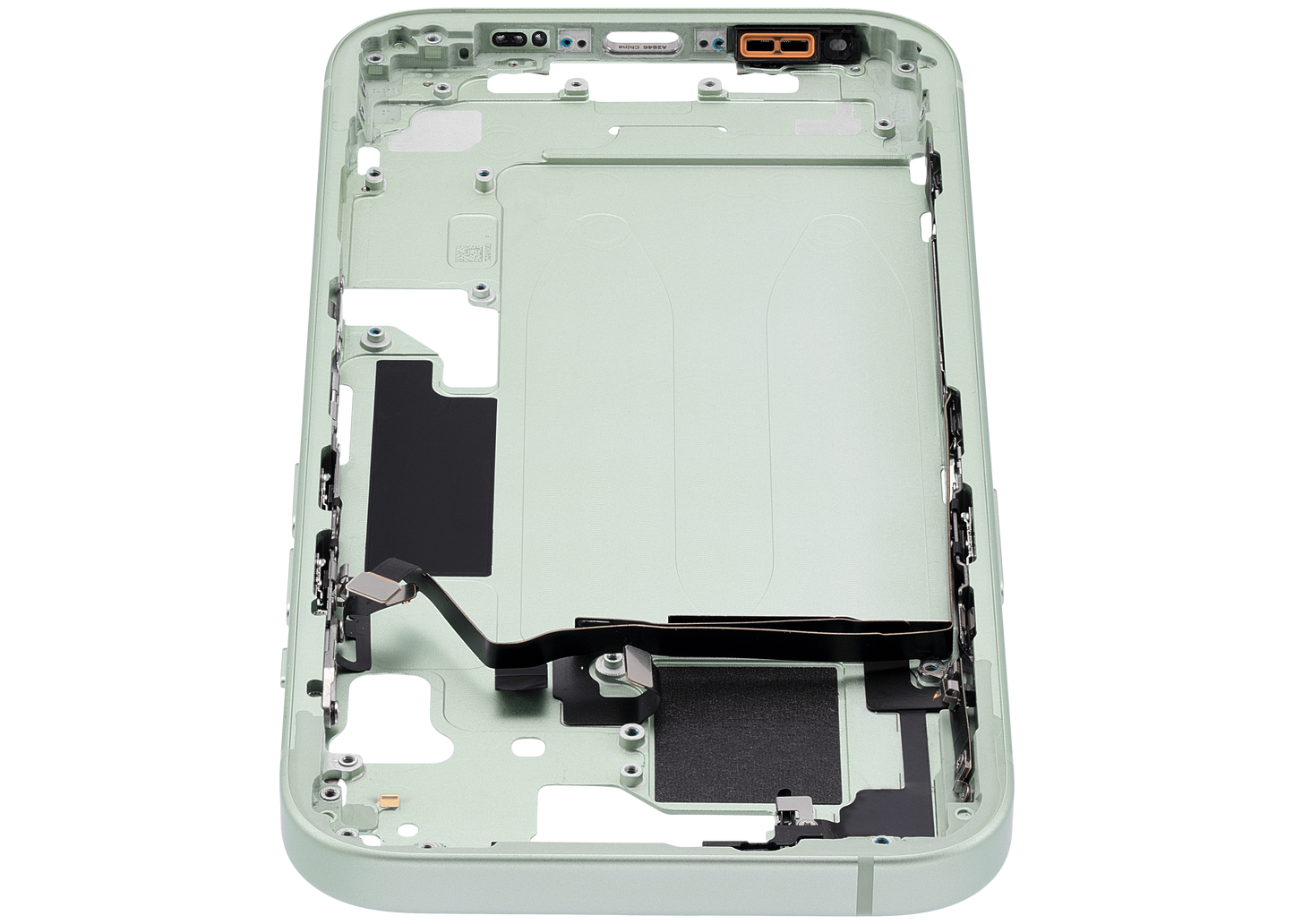 Mid-Frame Housing W/ Small Parts For iPhone 15 (US Version) (Used OEM Pull: Grade A) (Green)