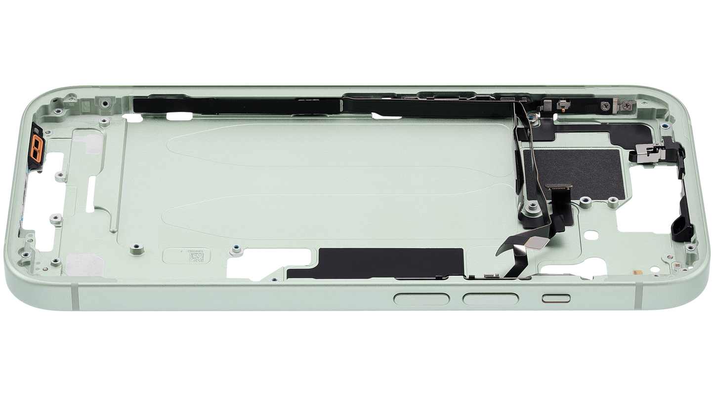 Mid-Frame Housing W/ Small Parts For iPhone 15 (US Version) (Used OEM Pull: Grade A) (Green)