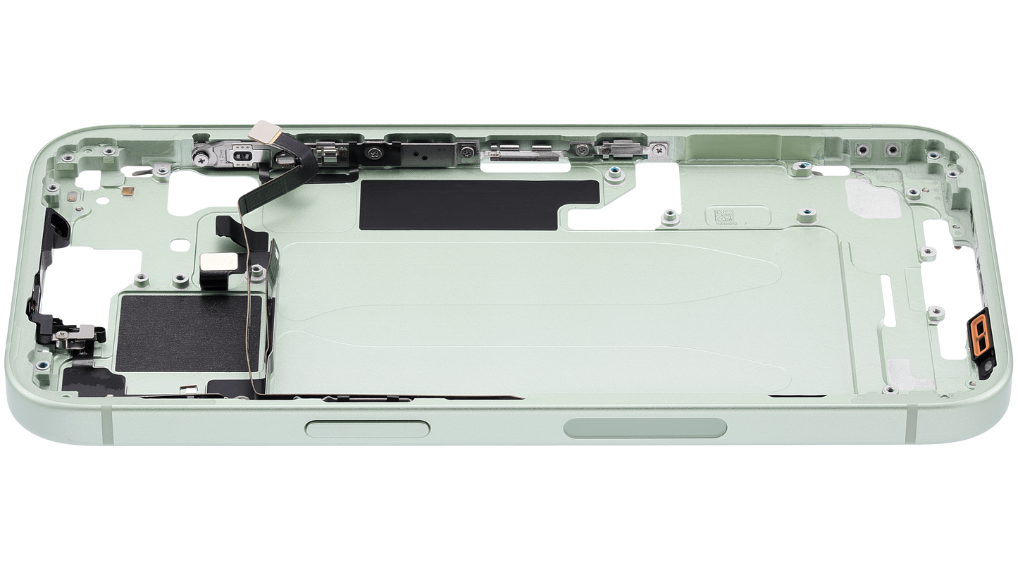 Mid-Frame Housing W/ Small Parts For iPhone 15 (US Version) (Used OEM Pull: Grade A) (Green)