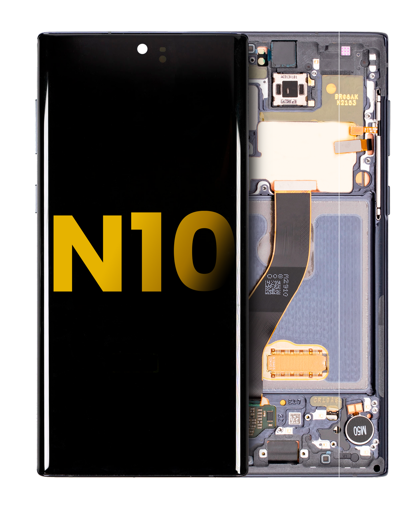 OLED Assembly With Frame For Samsung Galaxy Note 10 (Refurbished) (Aura Black)