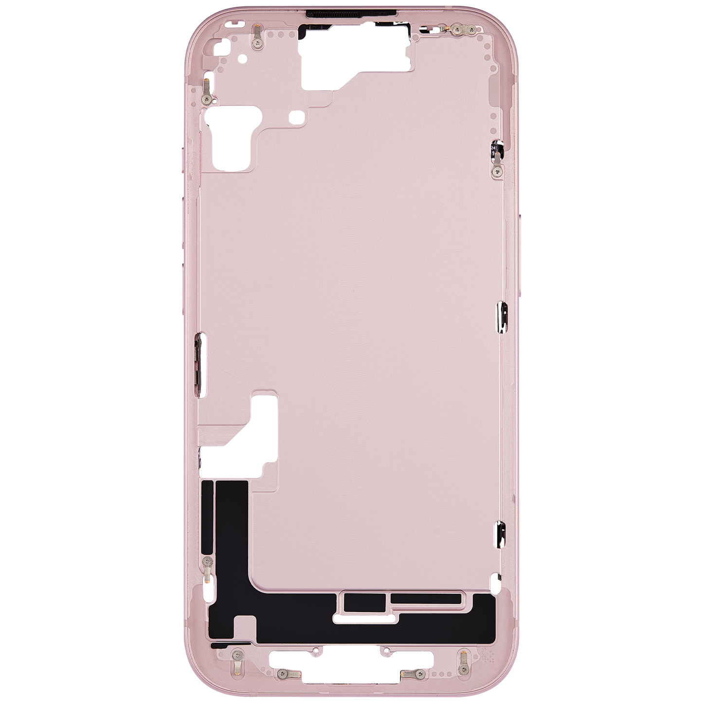 Mid-Frame Housing W/ Small Parts For iPhone 15 (US Version) (Used OEM Pull: Grade A) (Pink)