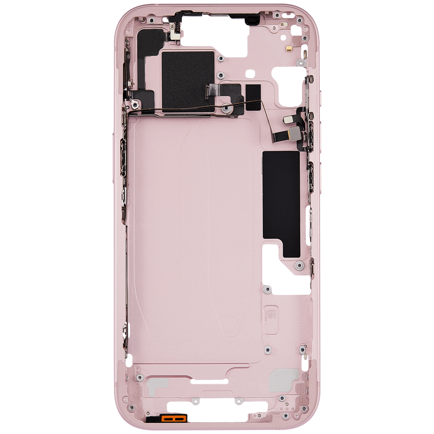 Mid-Frame Housing W/ Small Parts For iPhone 15 (US Version) (Used OEM Pull: Grade A) (Pink)