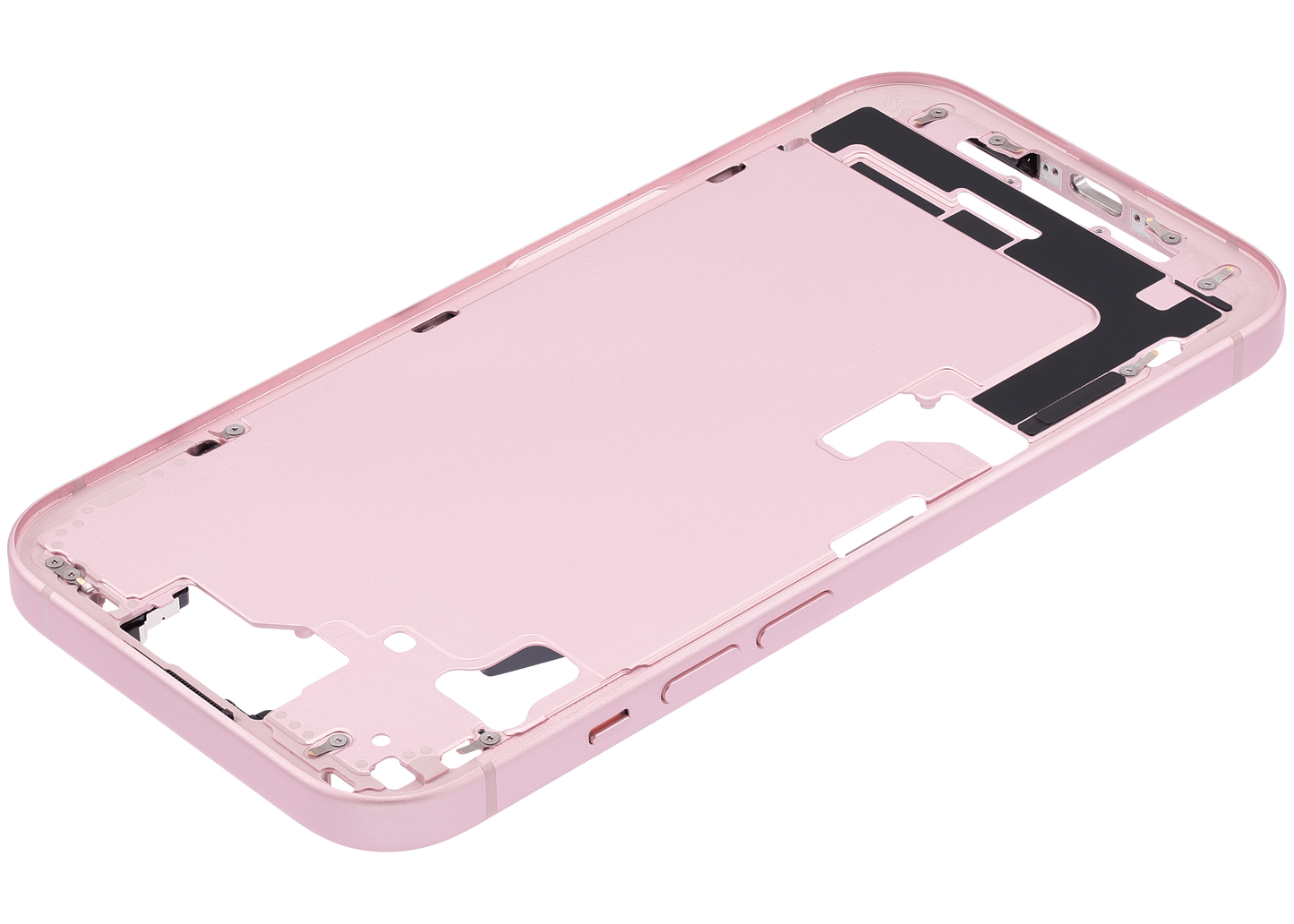 Mid-Frame Housing W/ Small Parts For iPhone 15 (US Version) (Used OEM Pull: Grade A) (Pink)