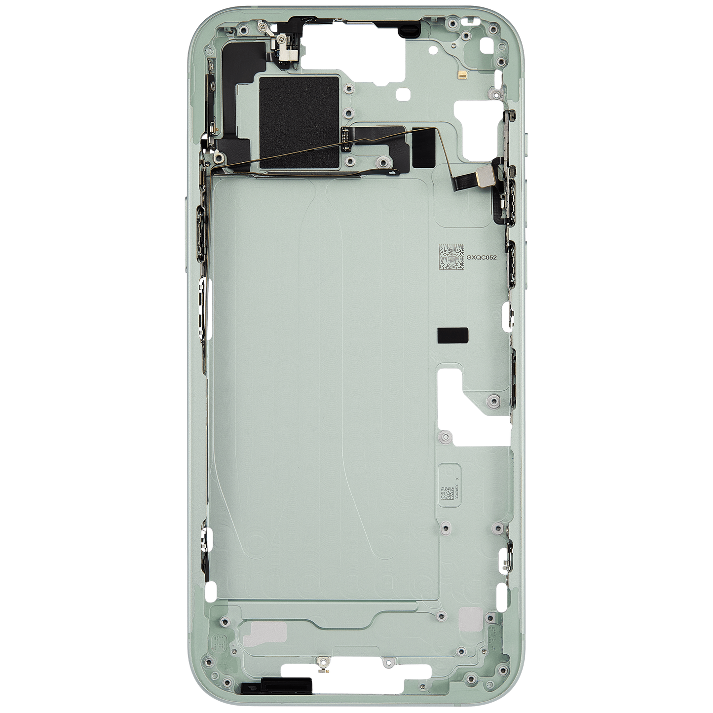 Mid-Frame Housing W/ Small Parts For iPhone 15 Plus (US Version) (Used OEM Pull: Grade A) (Green)