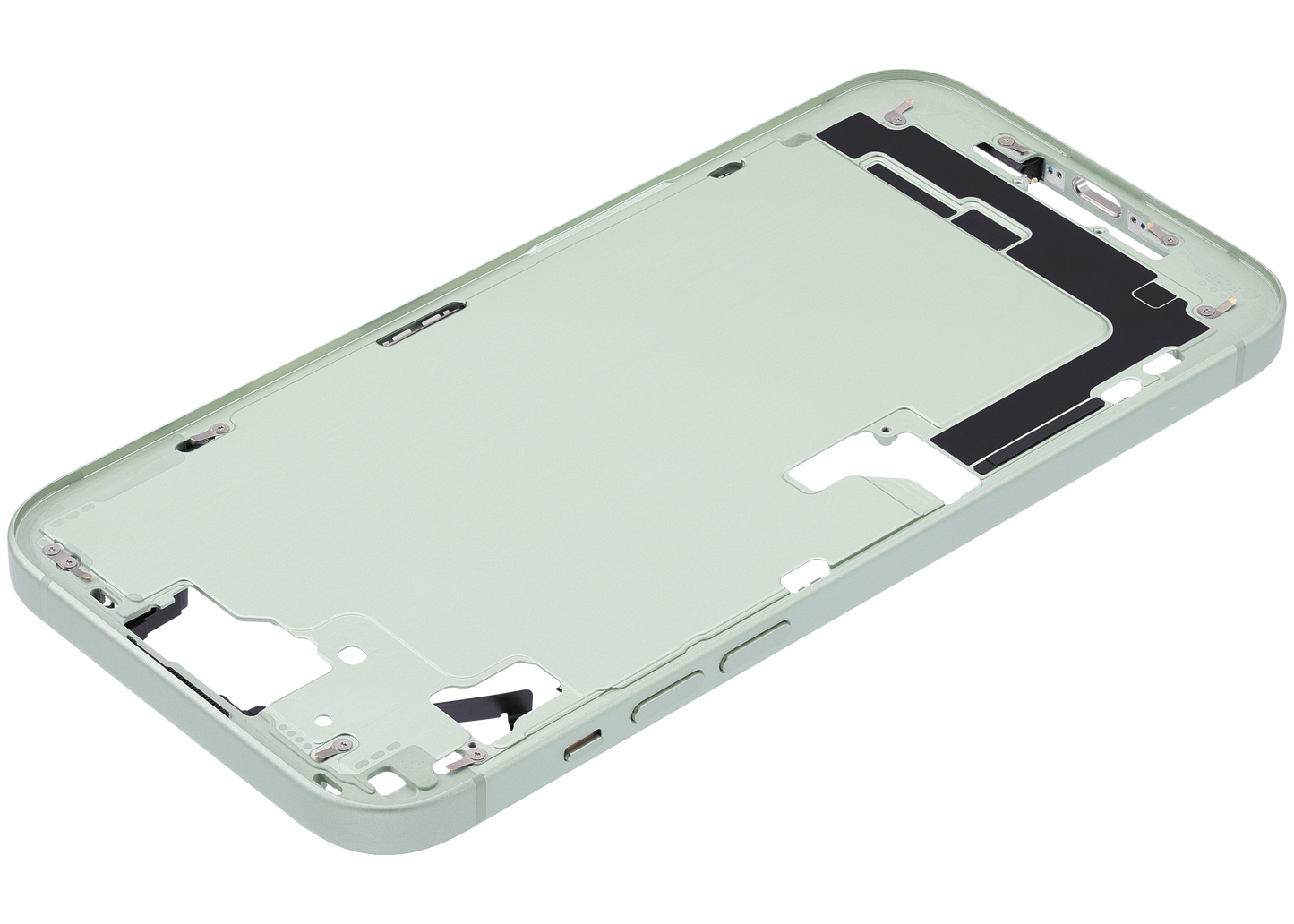Mid-Frame Housing W/ Small Parts For iPhone 15 Plus (US Version) (Used OEM Pull: Grade A) (Green)