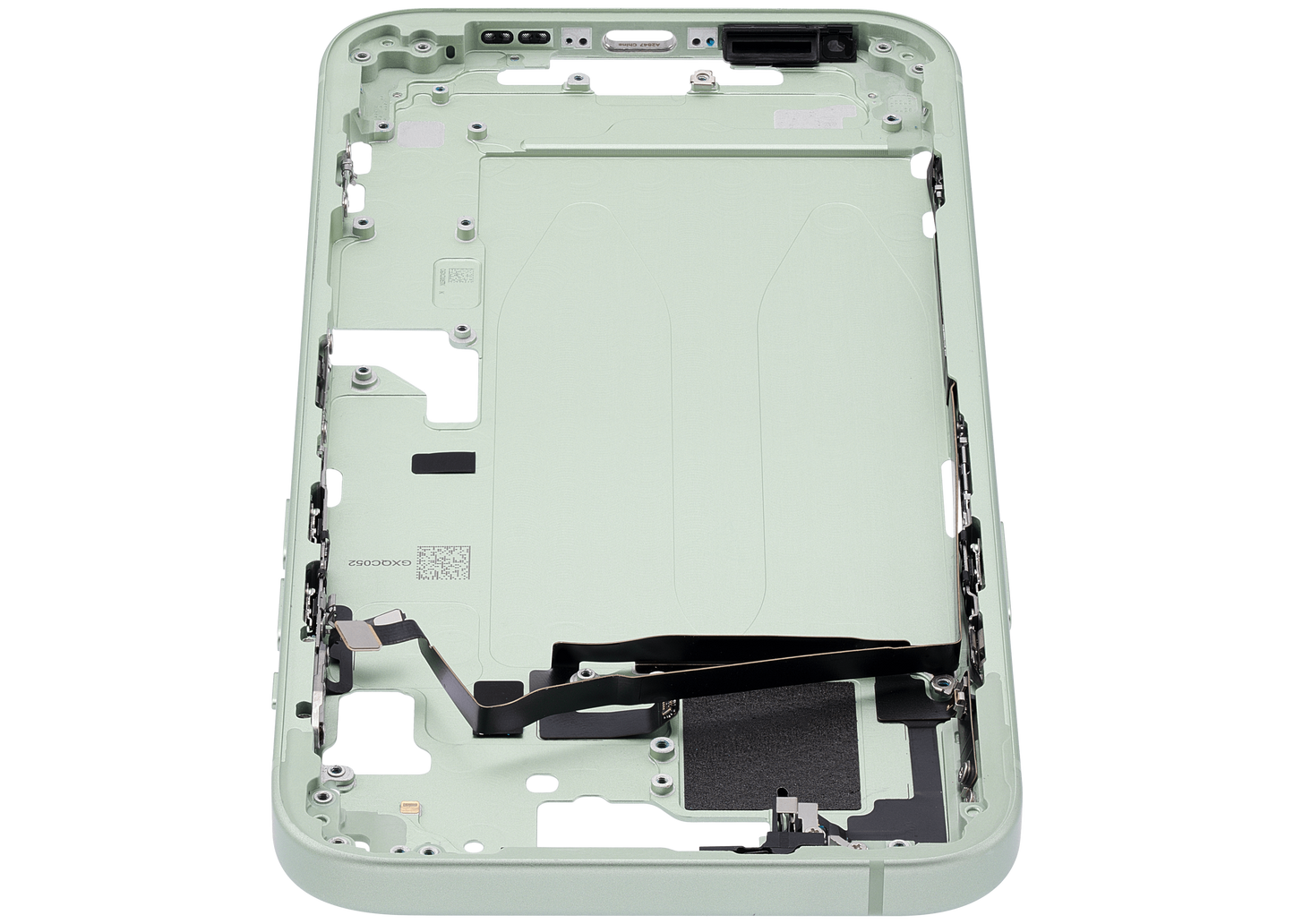 Mid-Frame Housing W/ Small Parts For iPhone 15 Plus (US Version) (Used OEM Pull: Grade A) (Green)