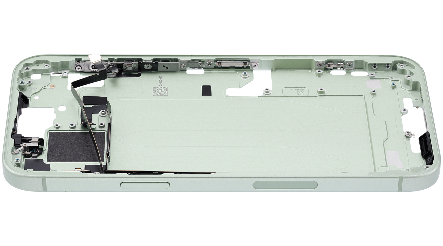 Mid-Frame Housing W/ Small Parts For iPhone 15 Plus (US Version) (Used OEM Pull: Grade A) (Green)
