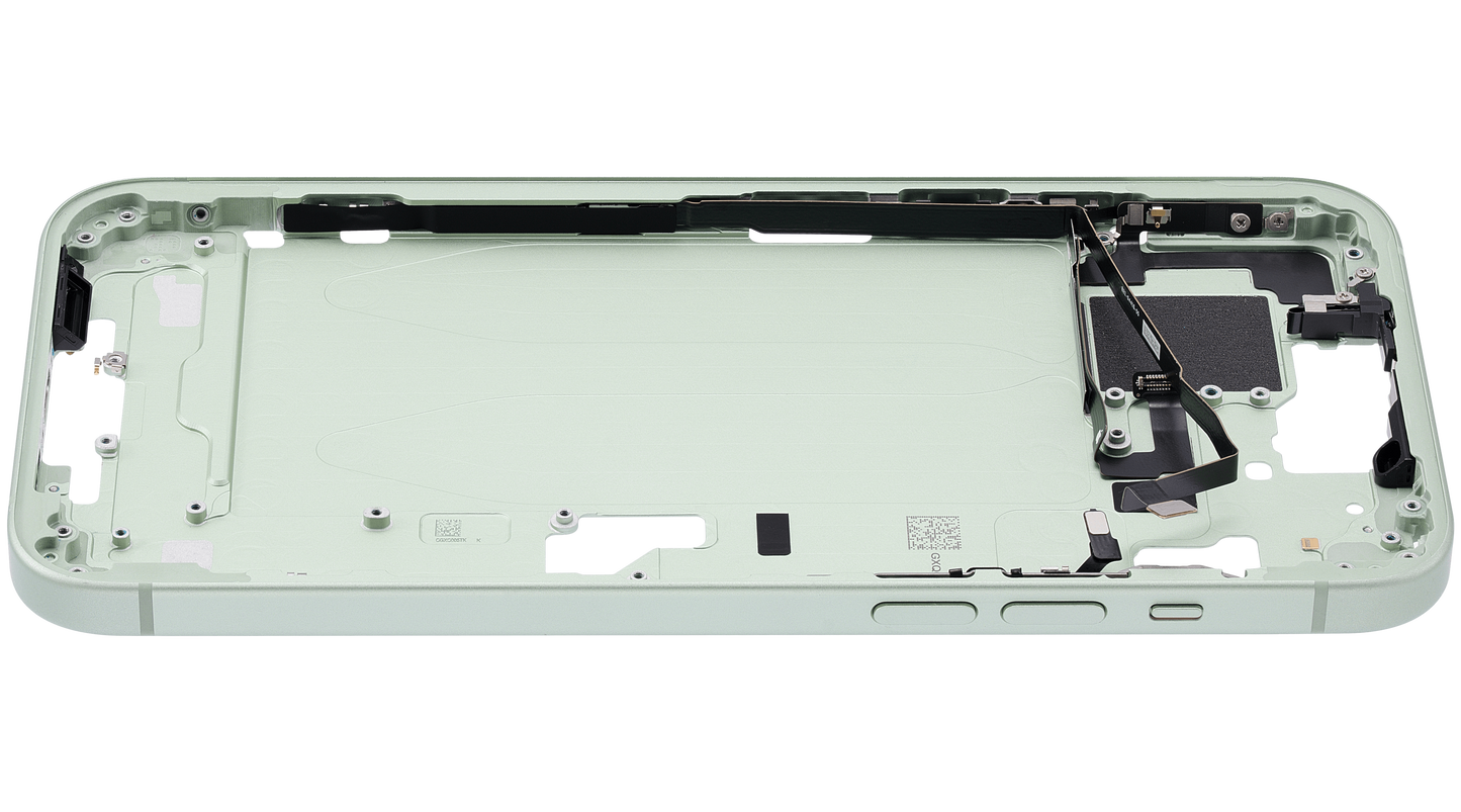 Mid-Frame Housing W/ Small Parts For iPhone 15 Plus (US Version) (Used OEM Pull: Grade A) (Green)