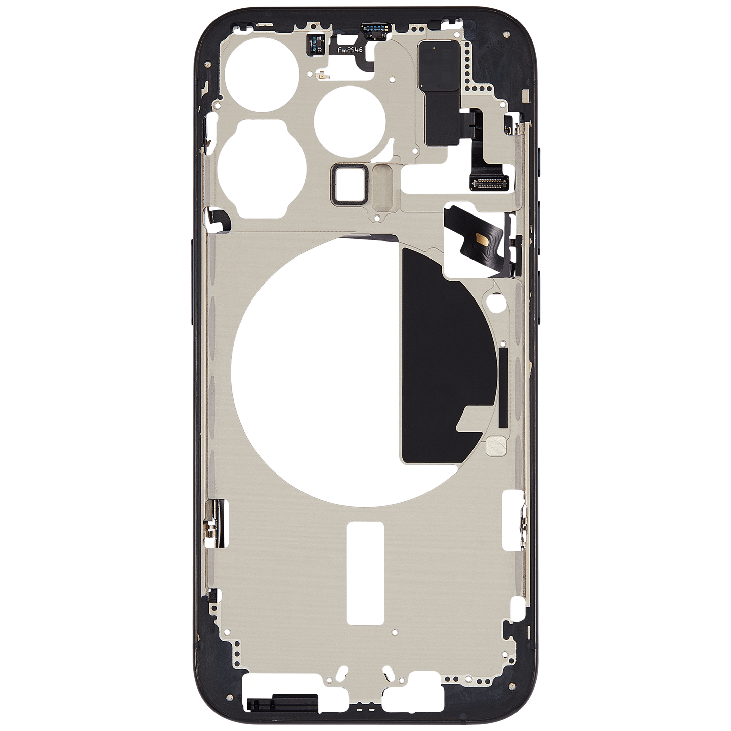 Mid-Frame Housing W/ Small Parts For iPhone 15 Pro (US Version) (Used OEM Pull: Grade A) (Blue Titanium)