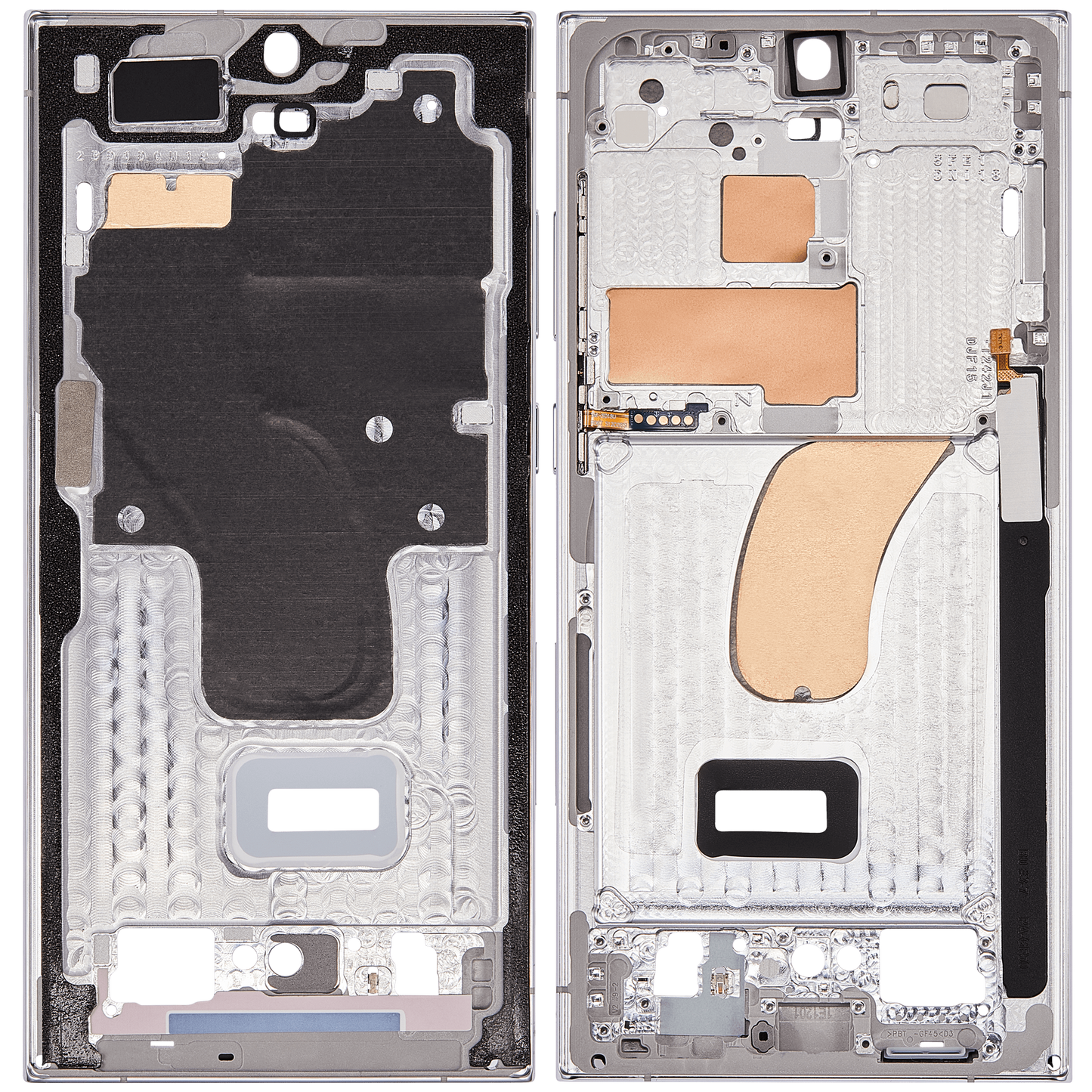 Mid-Frame Housing For Samsung Galaxy S23 Ultra 5G (US & International Version) (Sky Blue / Lime)
