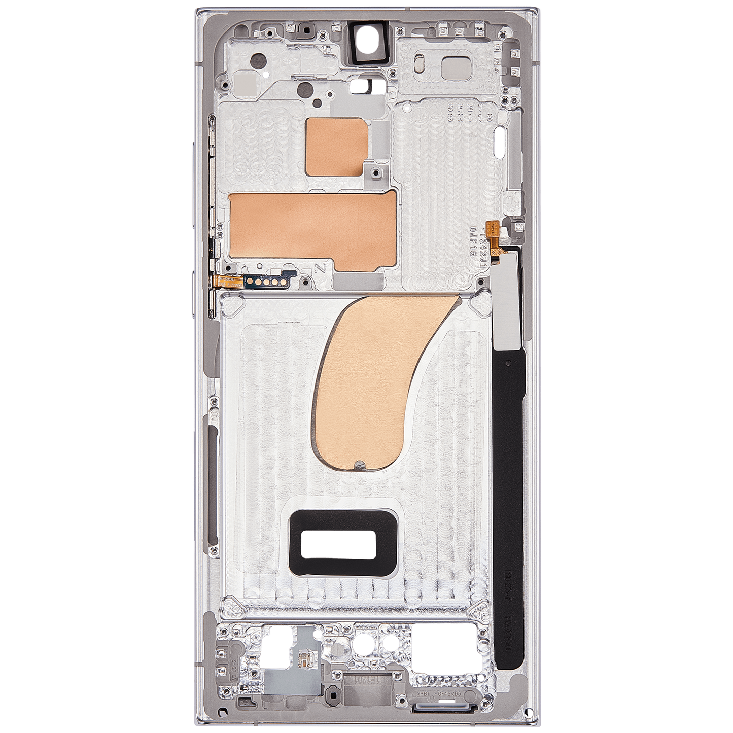 Mid-Frame Housing For Samsung Galaxy S23 Ultra 5G (US & International Version) (Sky Blue / Lime)
