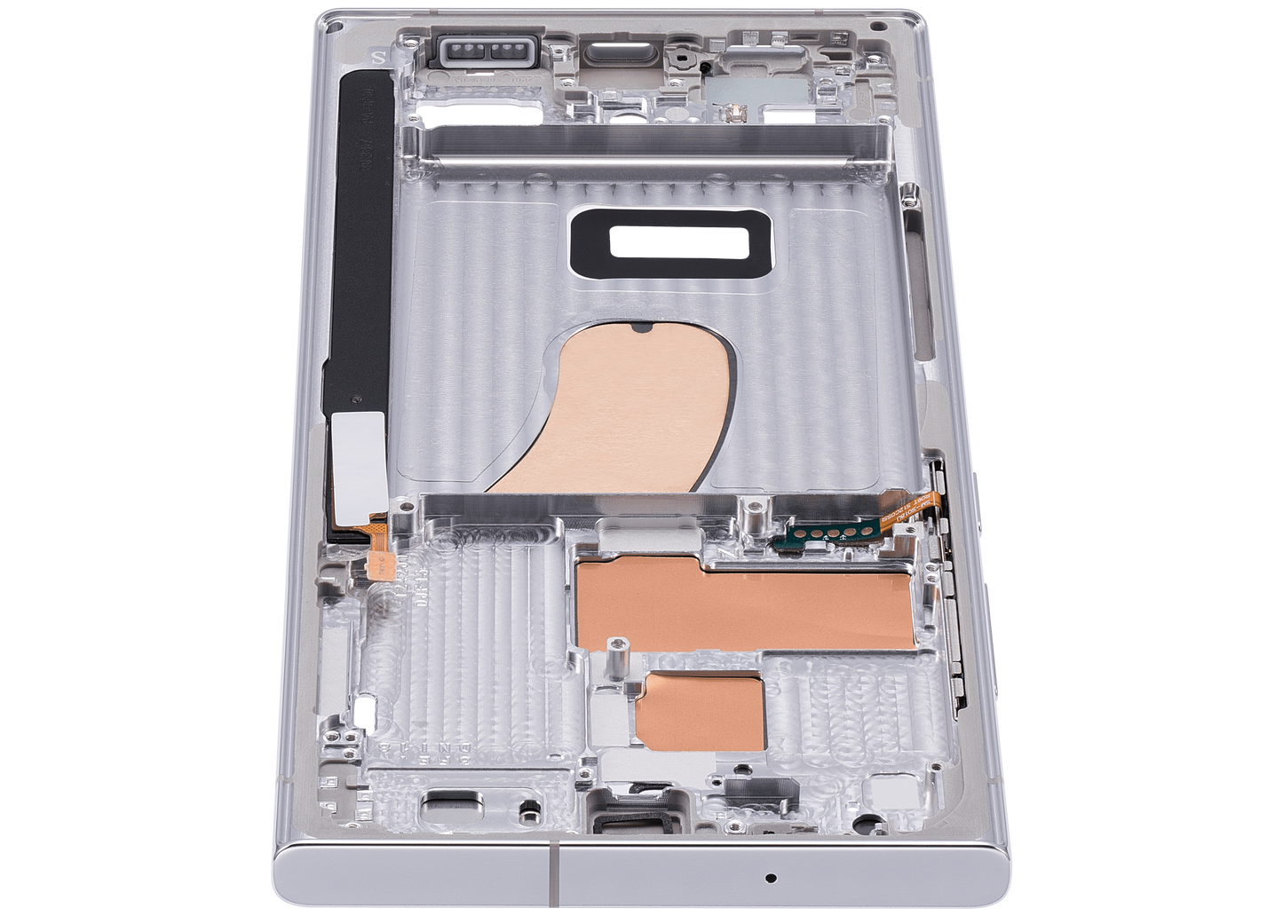 Mid-Frame Housing For Samsung Galaxy S23 Ultra 5G (US & International Version) (Sky Blue / Lime)