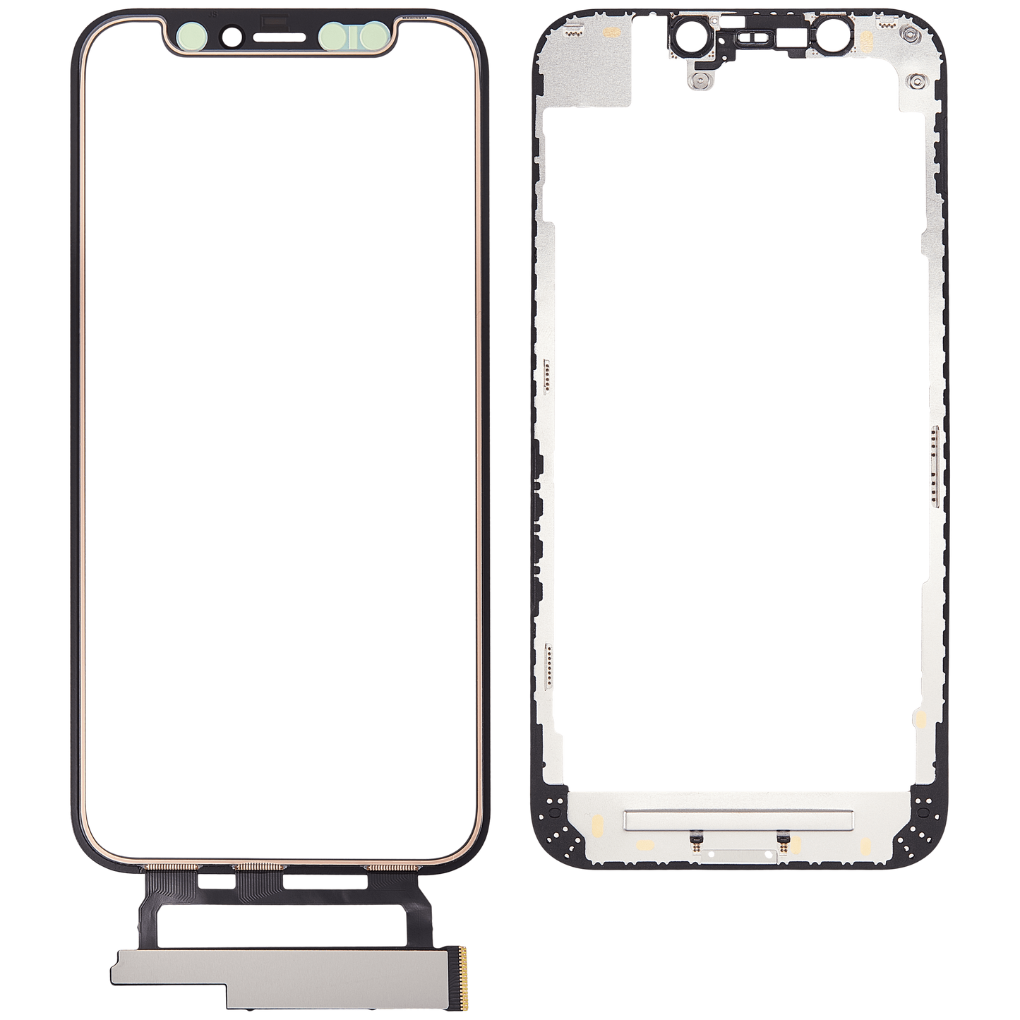 4 in 1 Short Flex (Digitizer Touch With Glass + OCA + Frame Pre-installed) For iPhone 12 Mini (OCA Master)