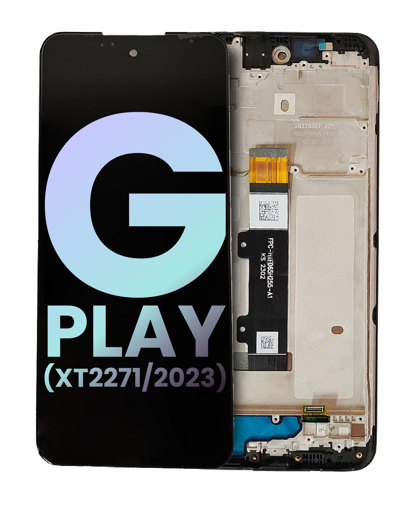 LCD Assembly With Frame For Motorola Moto G Play (XT2271 / 2023) (Genuine OEM) (Deep Indigo) replacement part SKU 107082223310 image 1