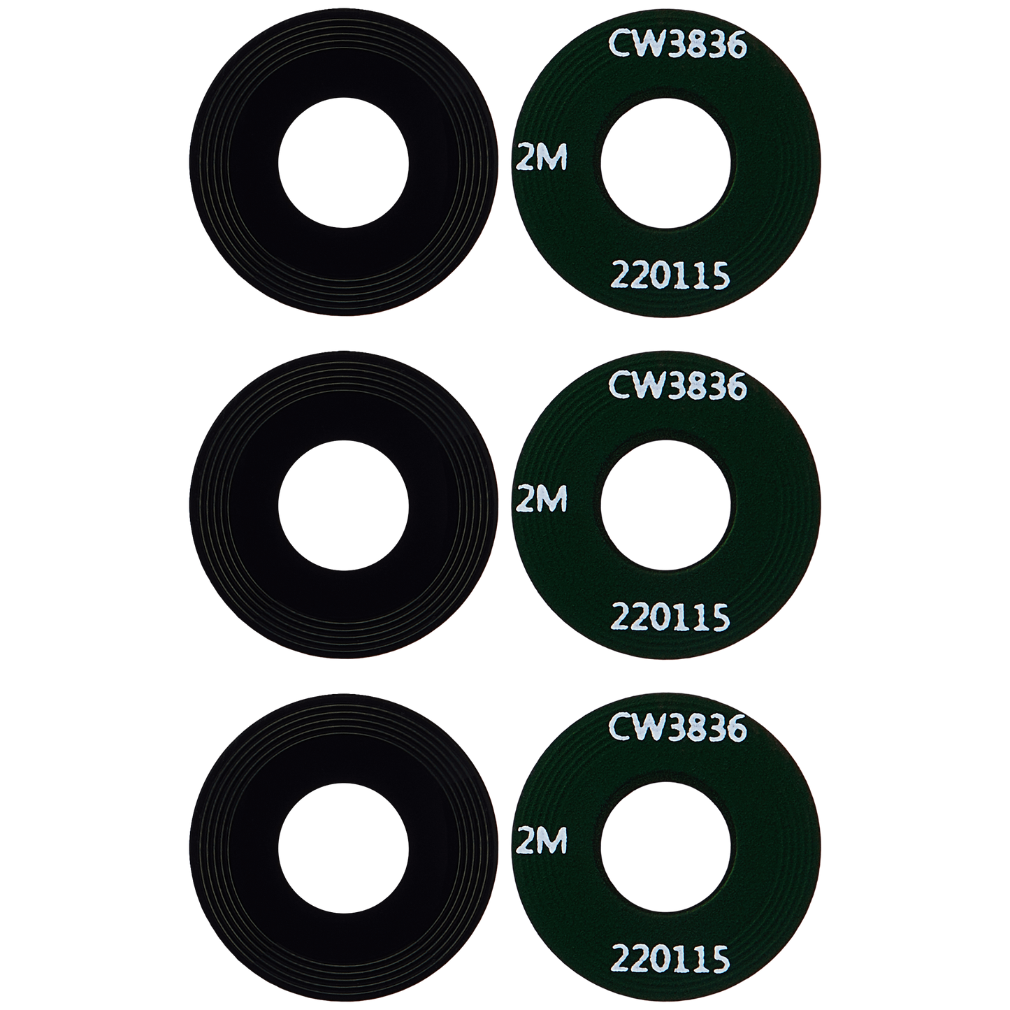 Back Camera Lens For Motorola Moto G40 Fusion (XT2147-1 / 2021) (3 Piece Set) replacement part for compatible Motorola phone, SKU 107082023556, product image 2