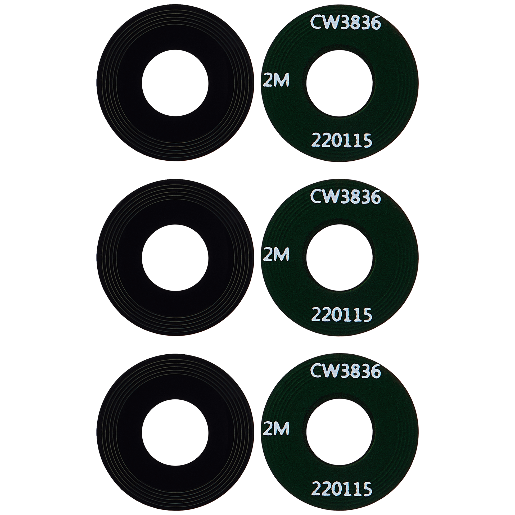 Back Camera Lens For Motorola Moto G40 Fusion (XT2147-1 / 2021) (3 Piece Set) replacement part for compatible Motorola phone, SKU 107082023556, product image 2