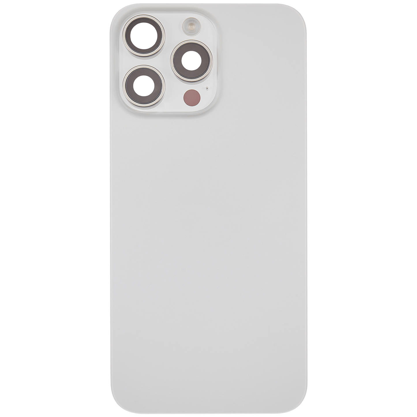 Back Glass w/ MagSafe Magnet & NFC & Flashlight Flex For iPhone 15 Pro Max (Used OEM Pull: Grade A) (White Titanium)