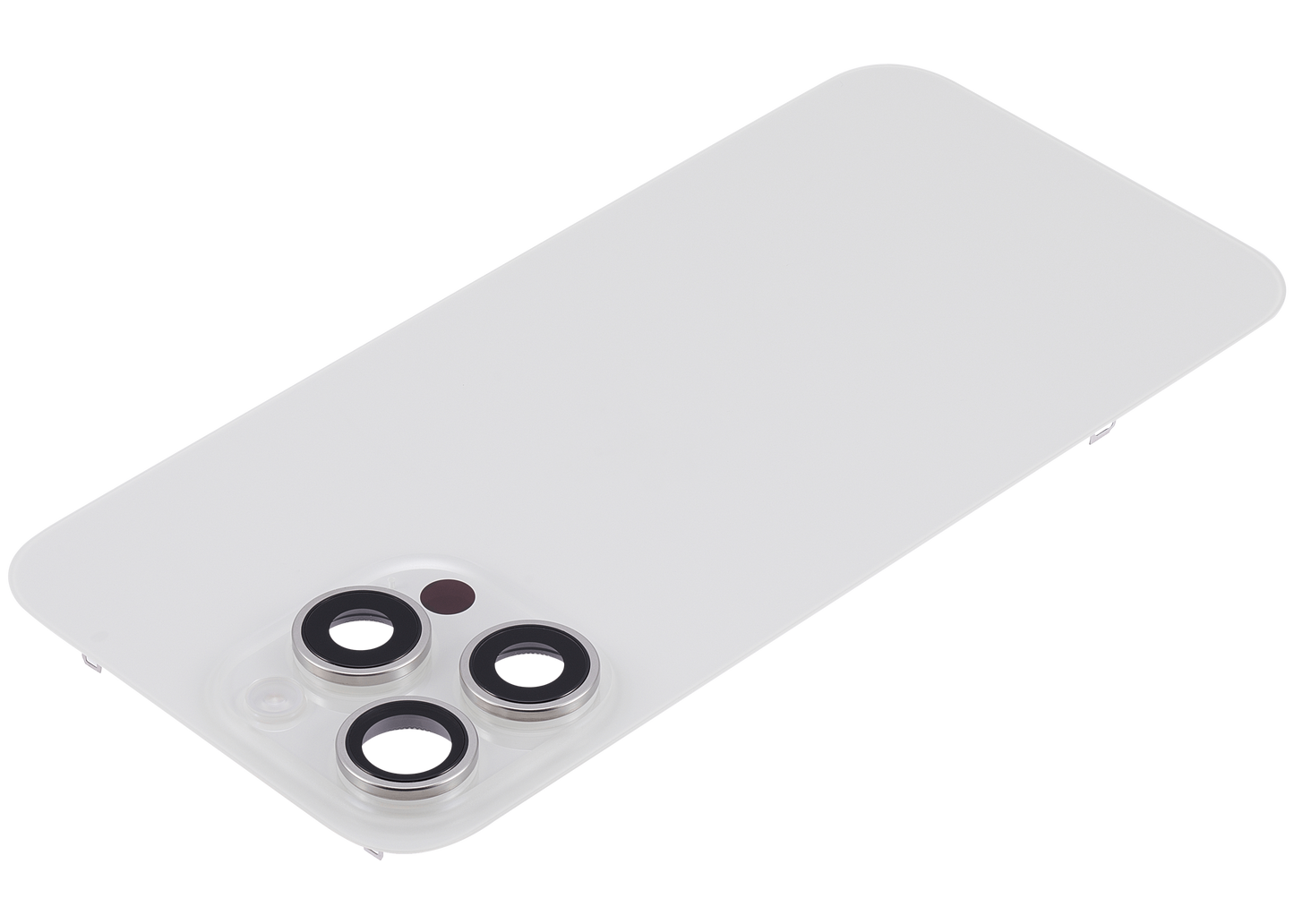 Back Glass w/ MagSafe Magnet & NFC & Flashlight Flex For iPhone 15 Pro Max (Used OEM Pull: Grade A) (White Titanium)