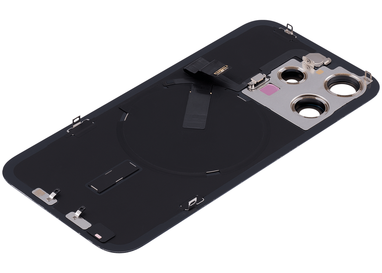 Back Glass w/ MagSafe Magnet & NFC & Flashlight Flex For iPhone 15 Pro (Used OEM Pull: Grade A) (Blue Titanium)