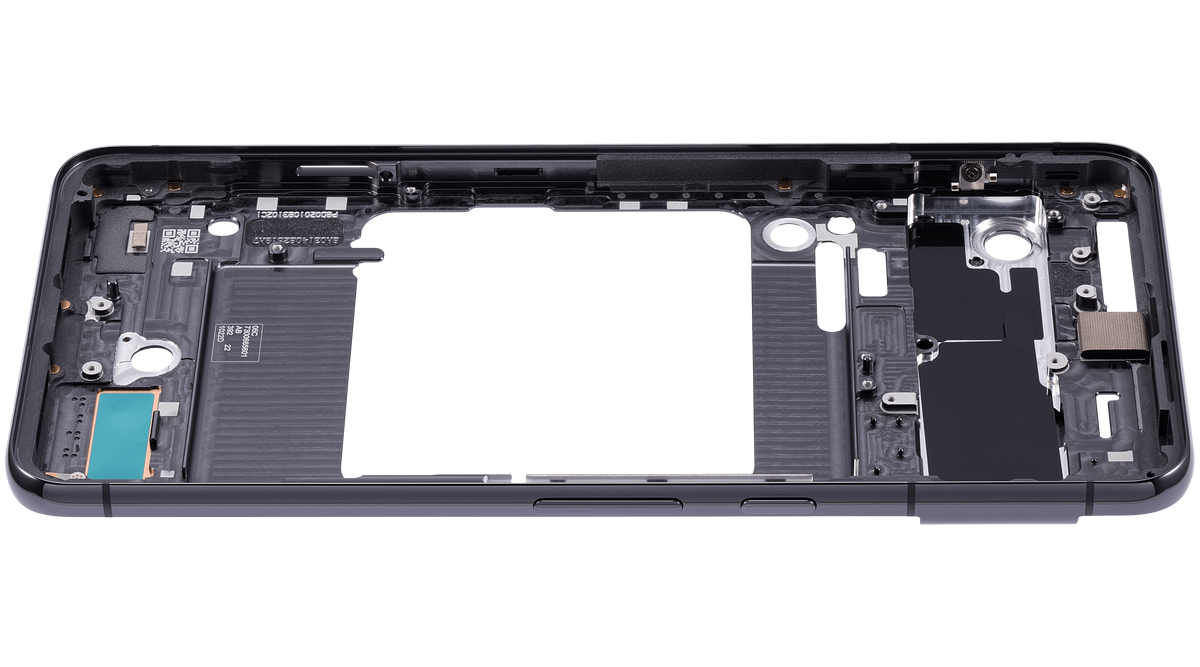Mid-Frame Housing For Google Pixel 8 Pro (Obsidian) - replacement part additional angle