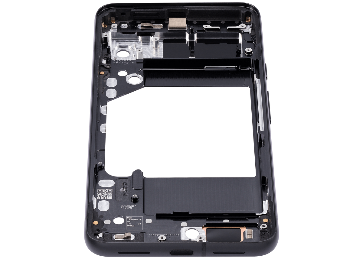Mid-Frame Housing For Google Pixel 8 (Obsidian) - repair component alternate view