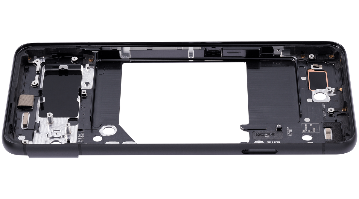 Mid-Frame Housing For Google Pixel 8 (Obsidian) - phone repair part close-up